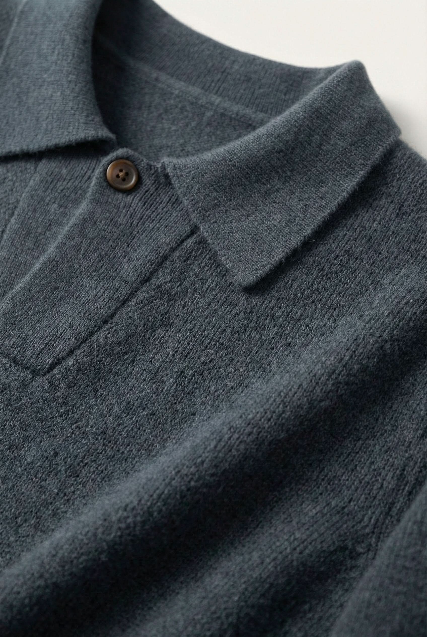Ario Long Sleeve Polo Grey