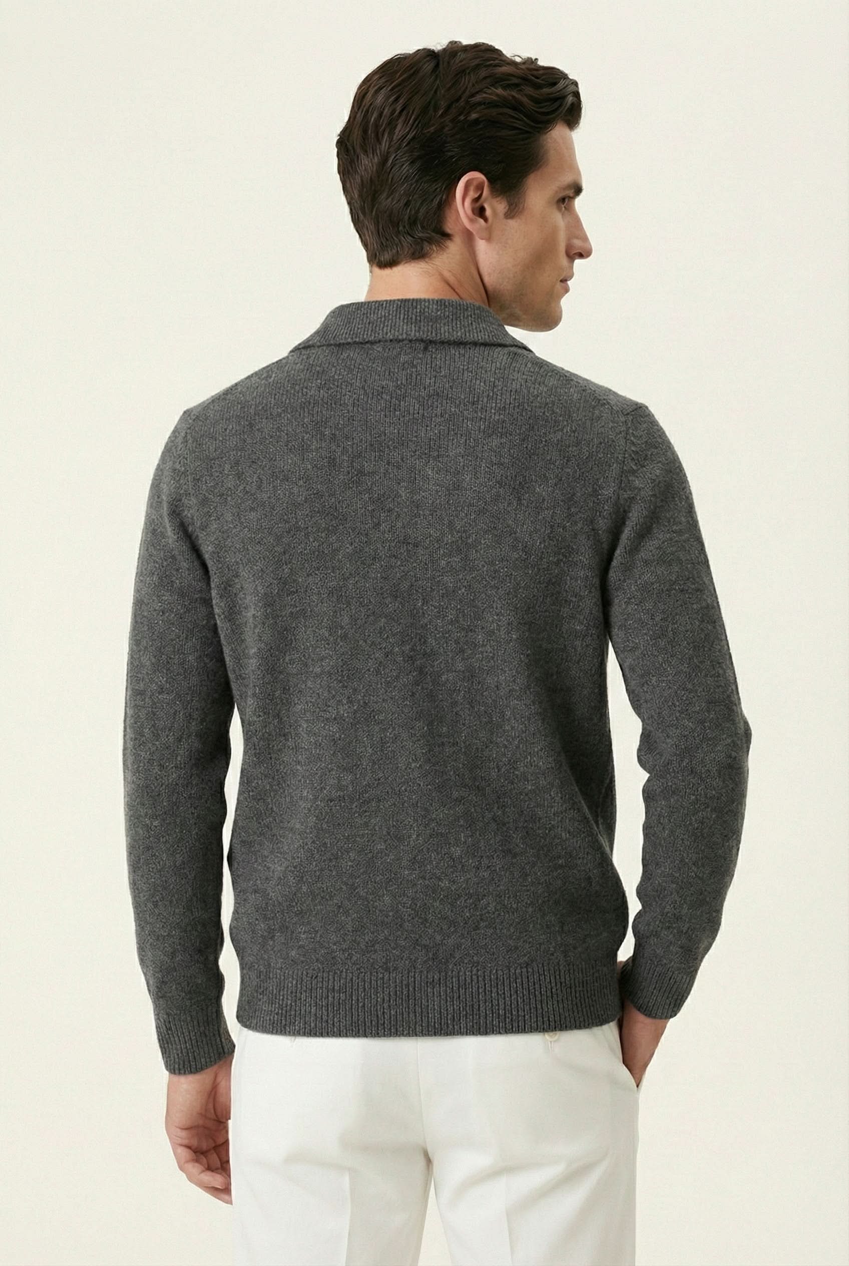 SANTIO GREY CITY KNIT VEST