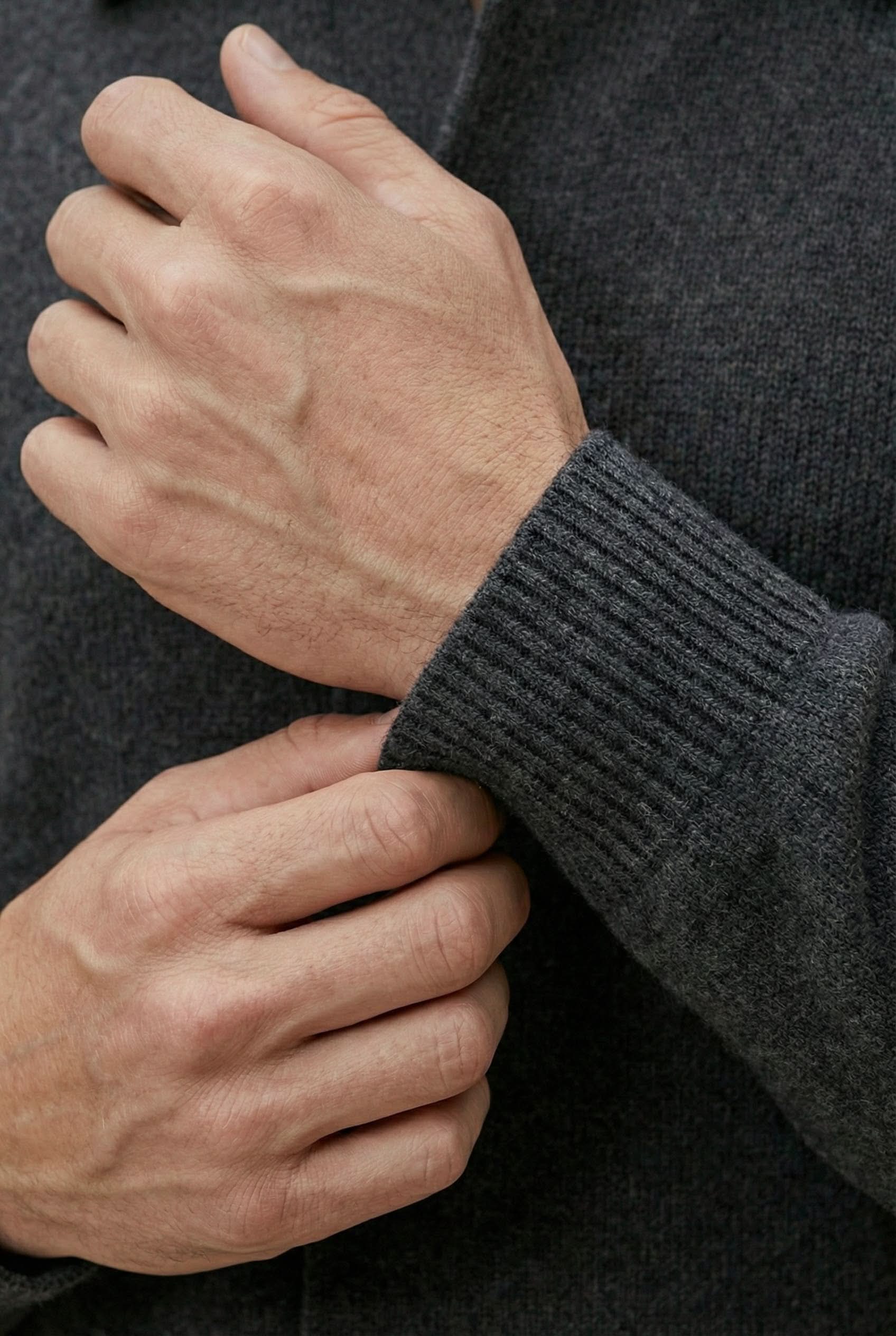 SANTIO GREY CITY KNIT VEST
