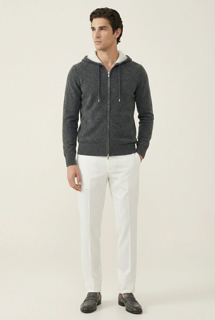 Santo Zipper Vest Grey