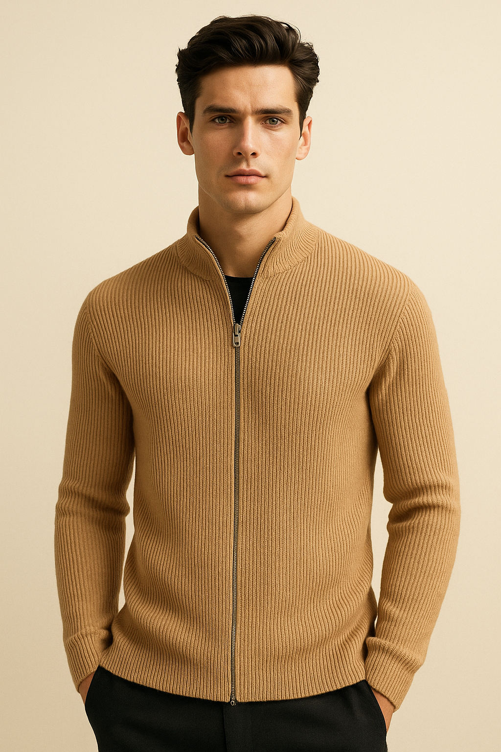 Nobile Cashmere Cardigan Khaki