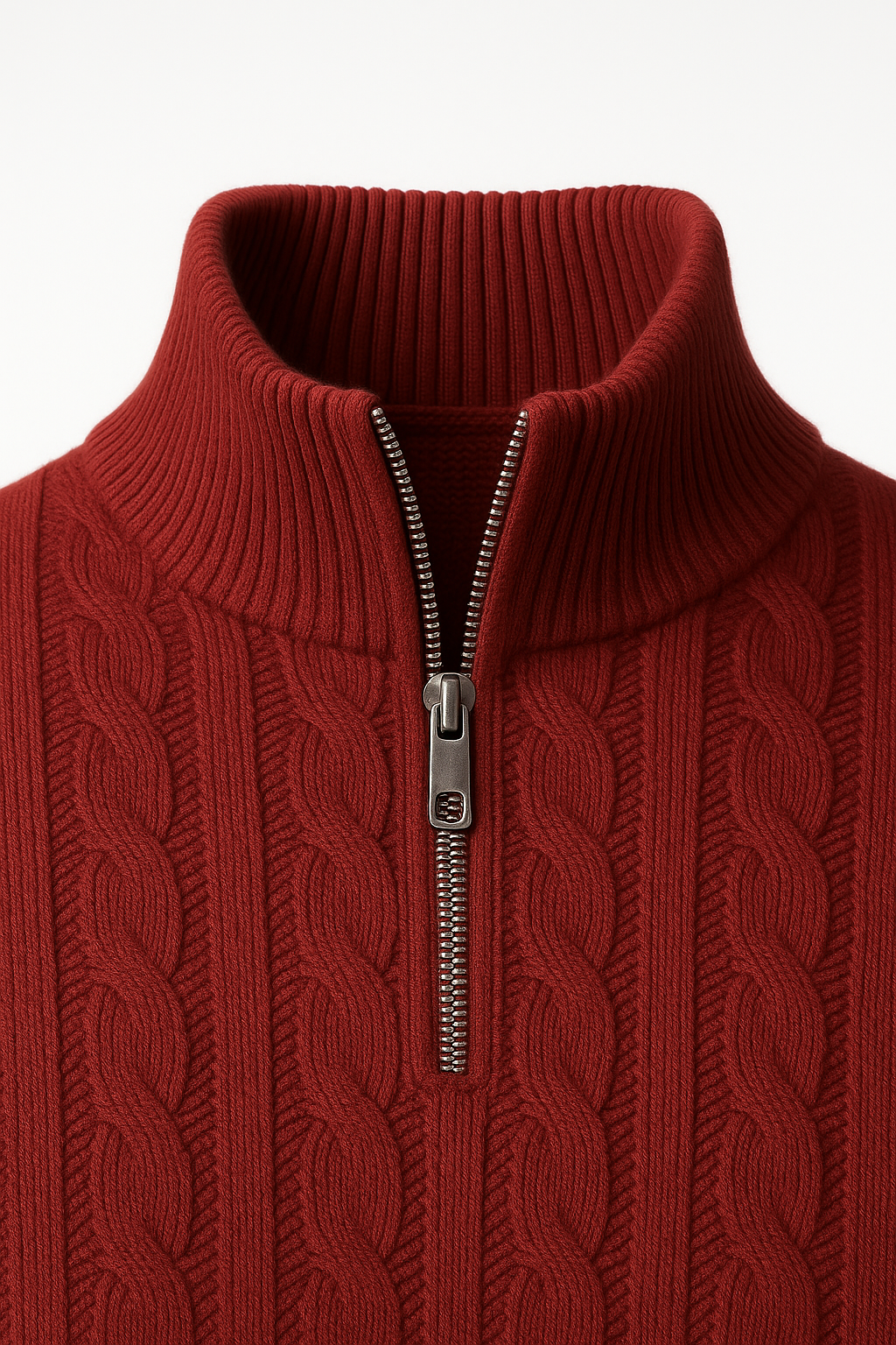 Sero Cable Knit Burgundy