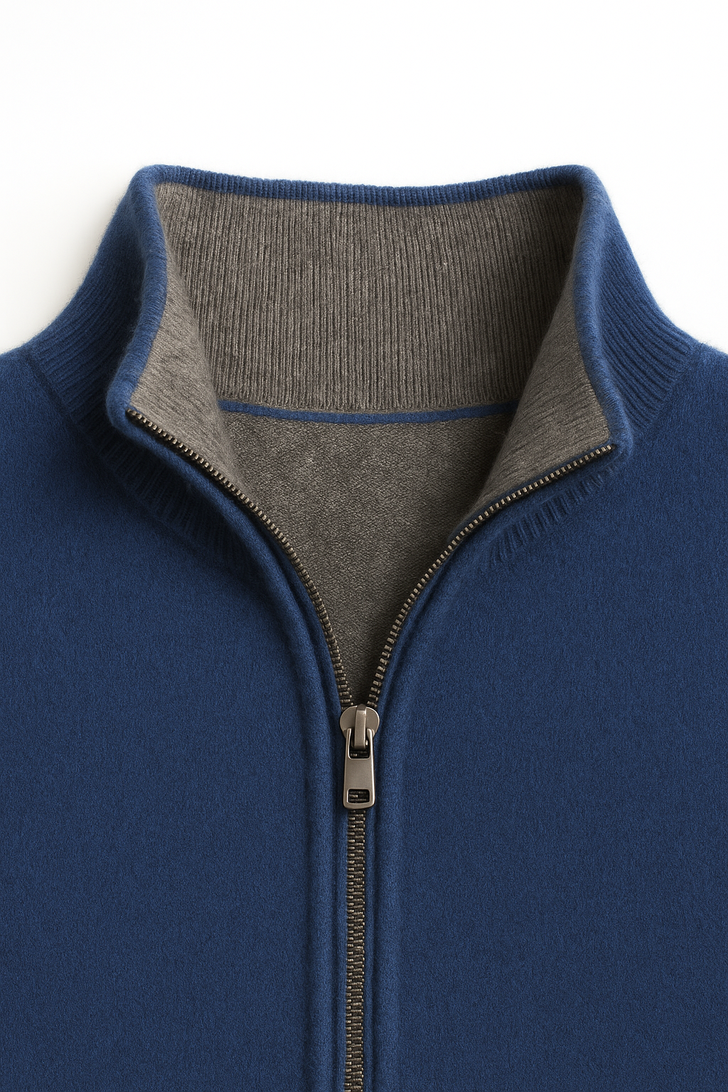 GEORGIO REVERSIBLE ZIP KNIT NAVY
