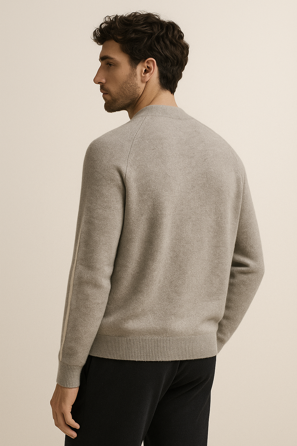 Emiral Cashmere Zip Knit Grey