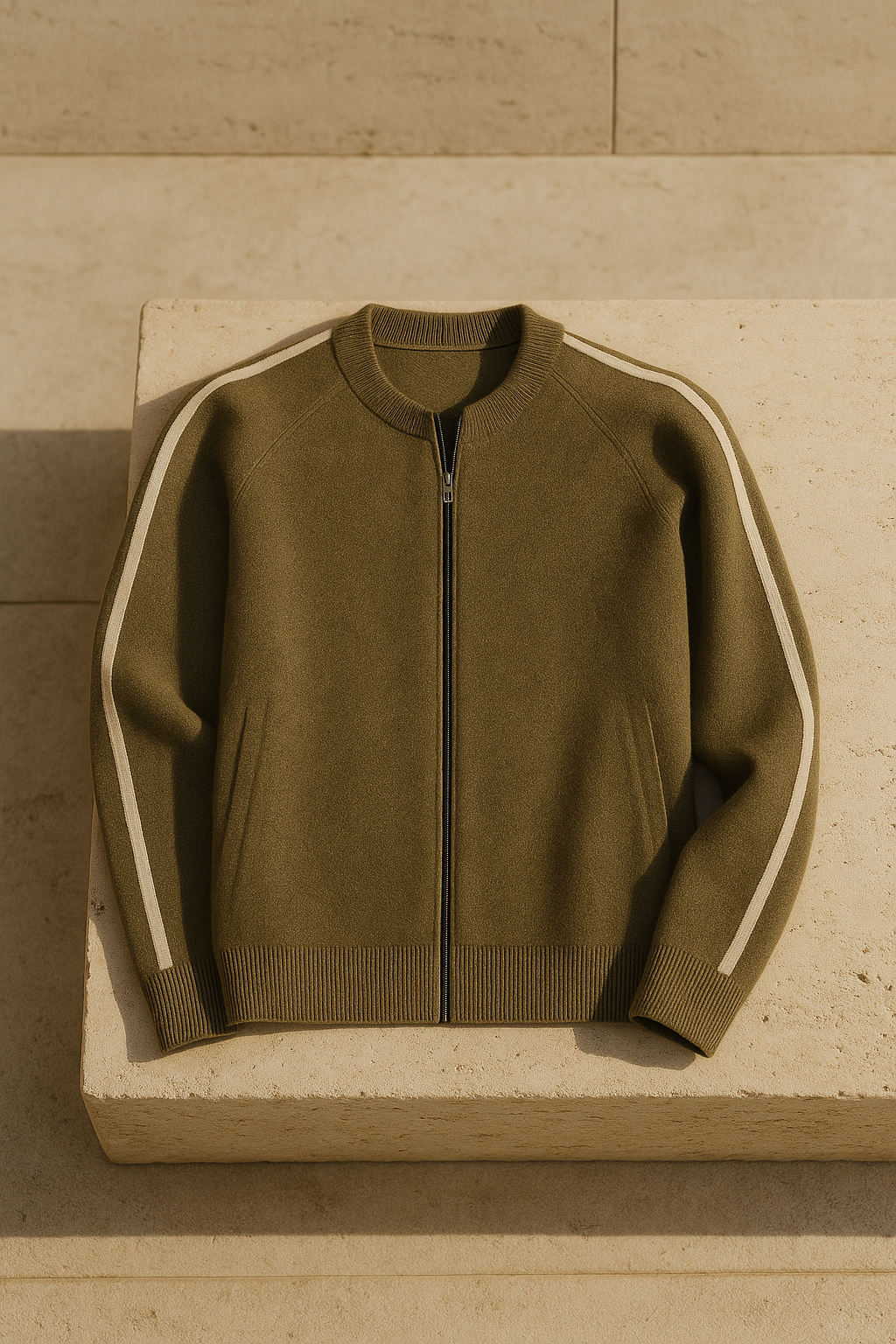 Emiral Cashmere Zip Knit Olive