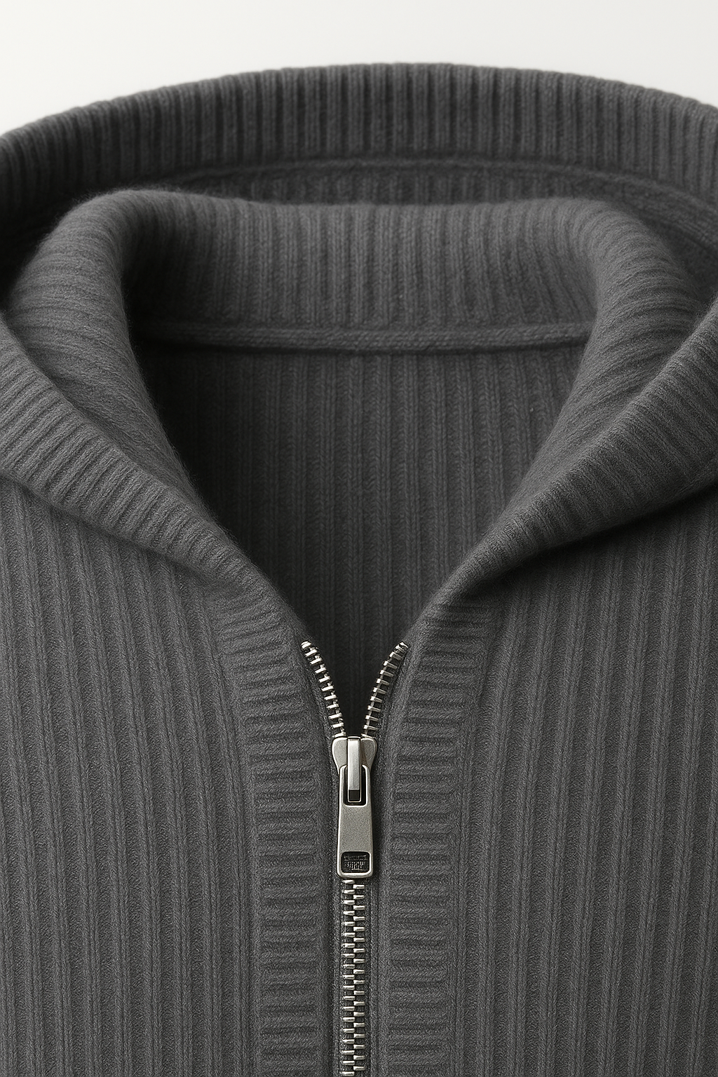 Georgio Hooded Knit Dark grey