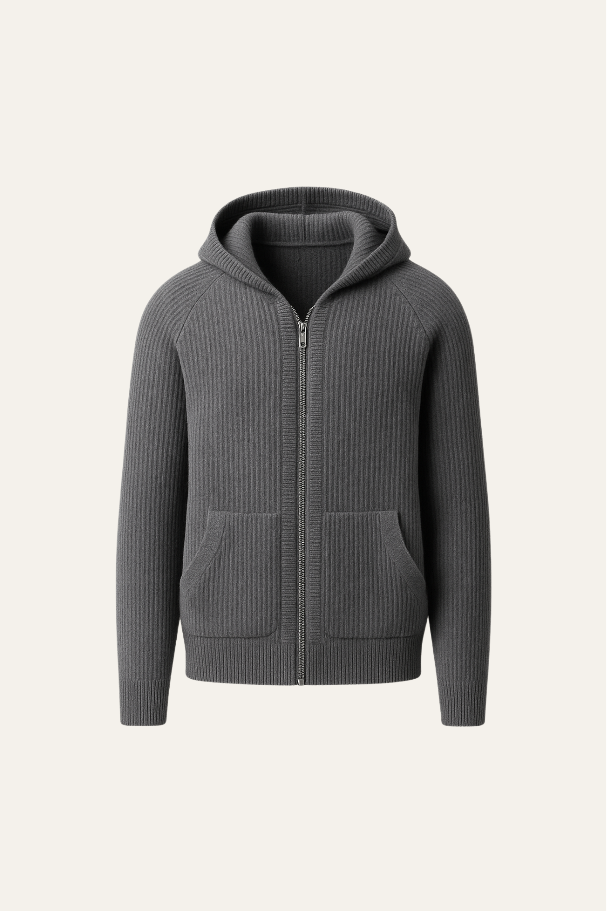 Georgio Hooded Knit Dark grey