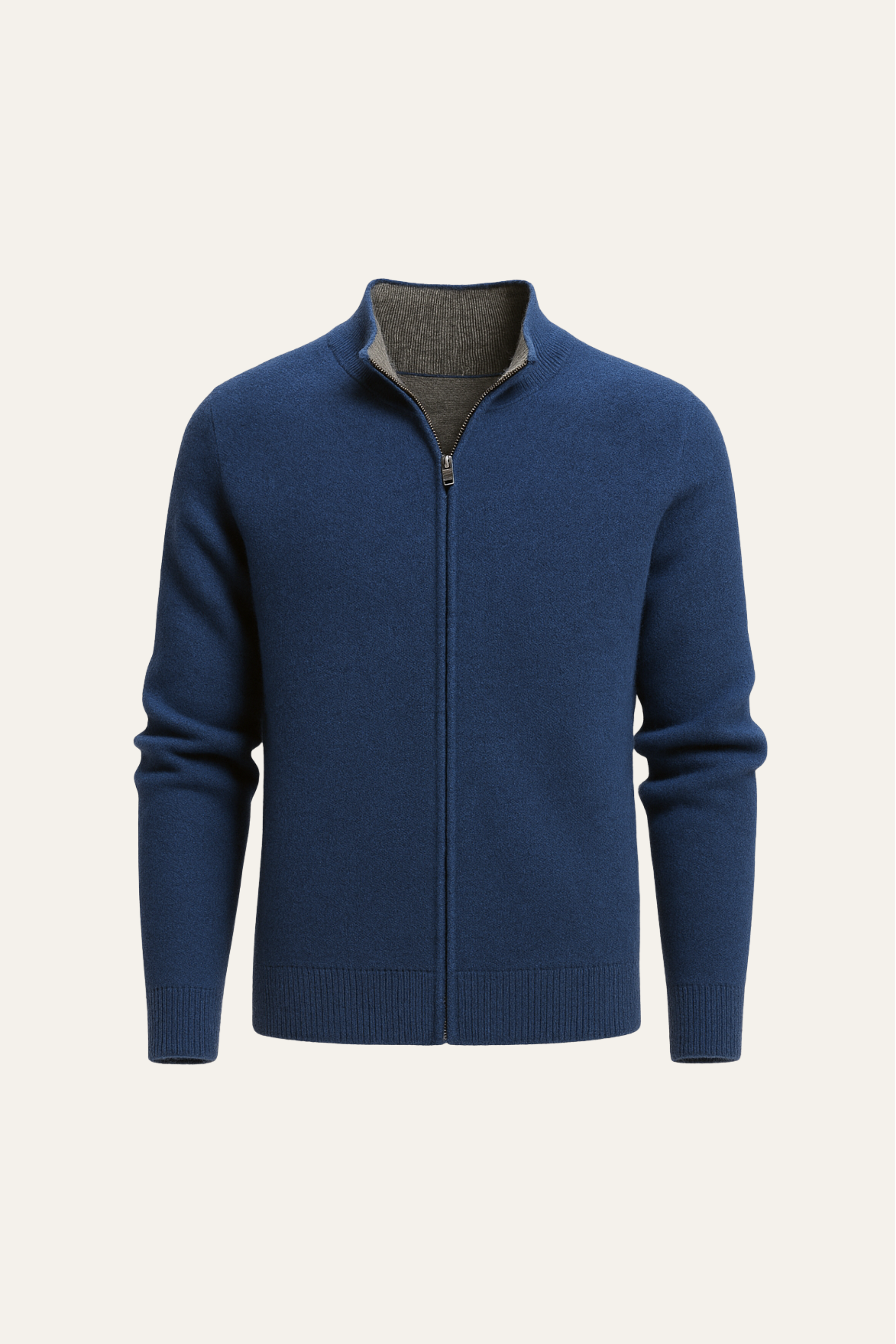 GEORGIO REVERSIBLE ZIP KNIT NAVY