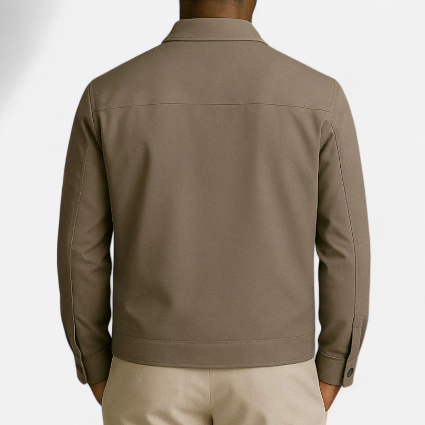 The Gentleman’s Brand | Black Technical Overshirt – Men’s Quick‑Dry Ripstop Nylon-Elastane for Smart Travel Co‑ord