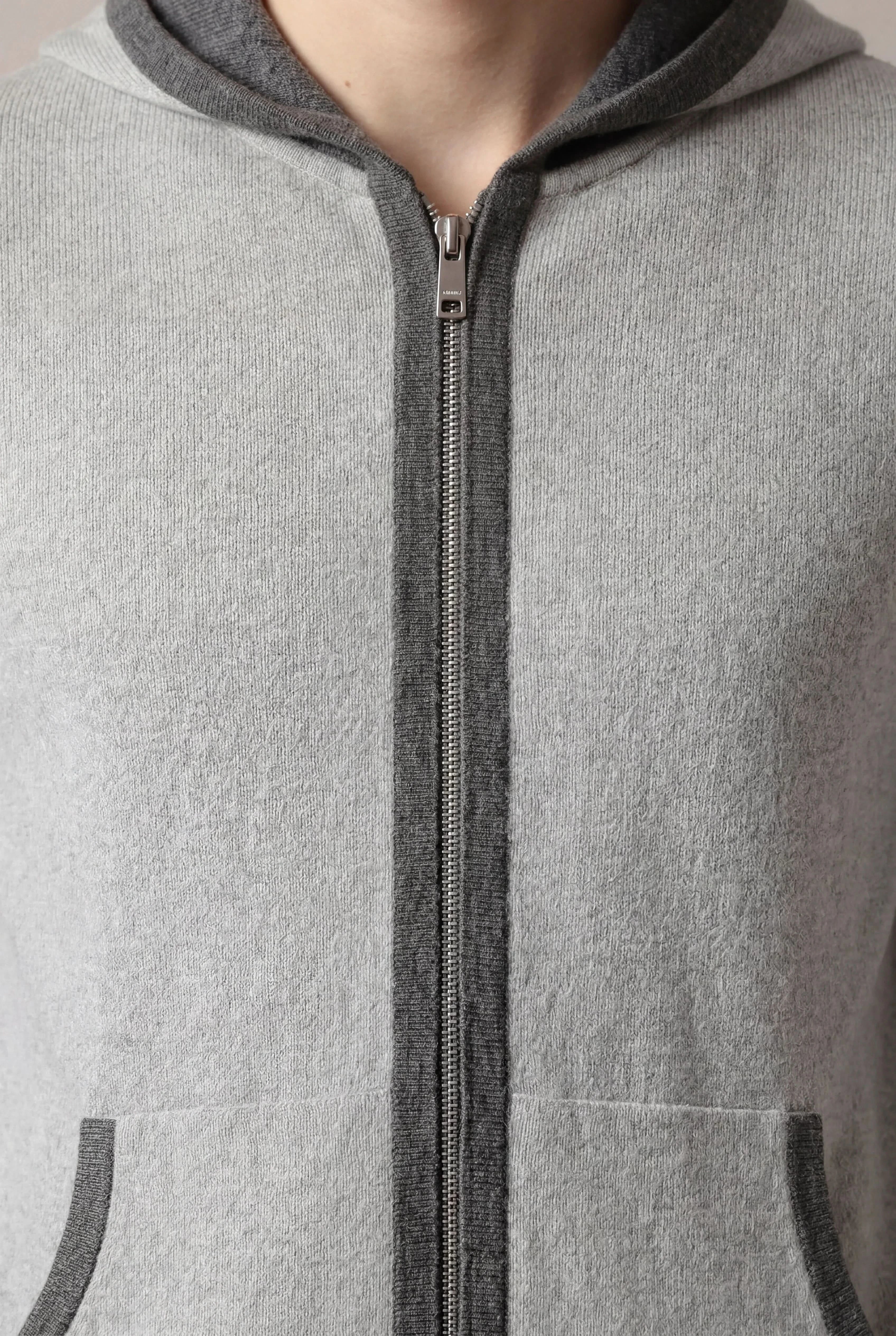 SANTONI CLASSIC HOODIE GREY