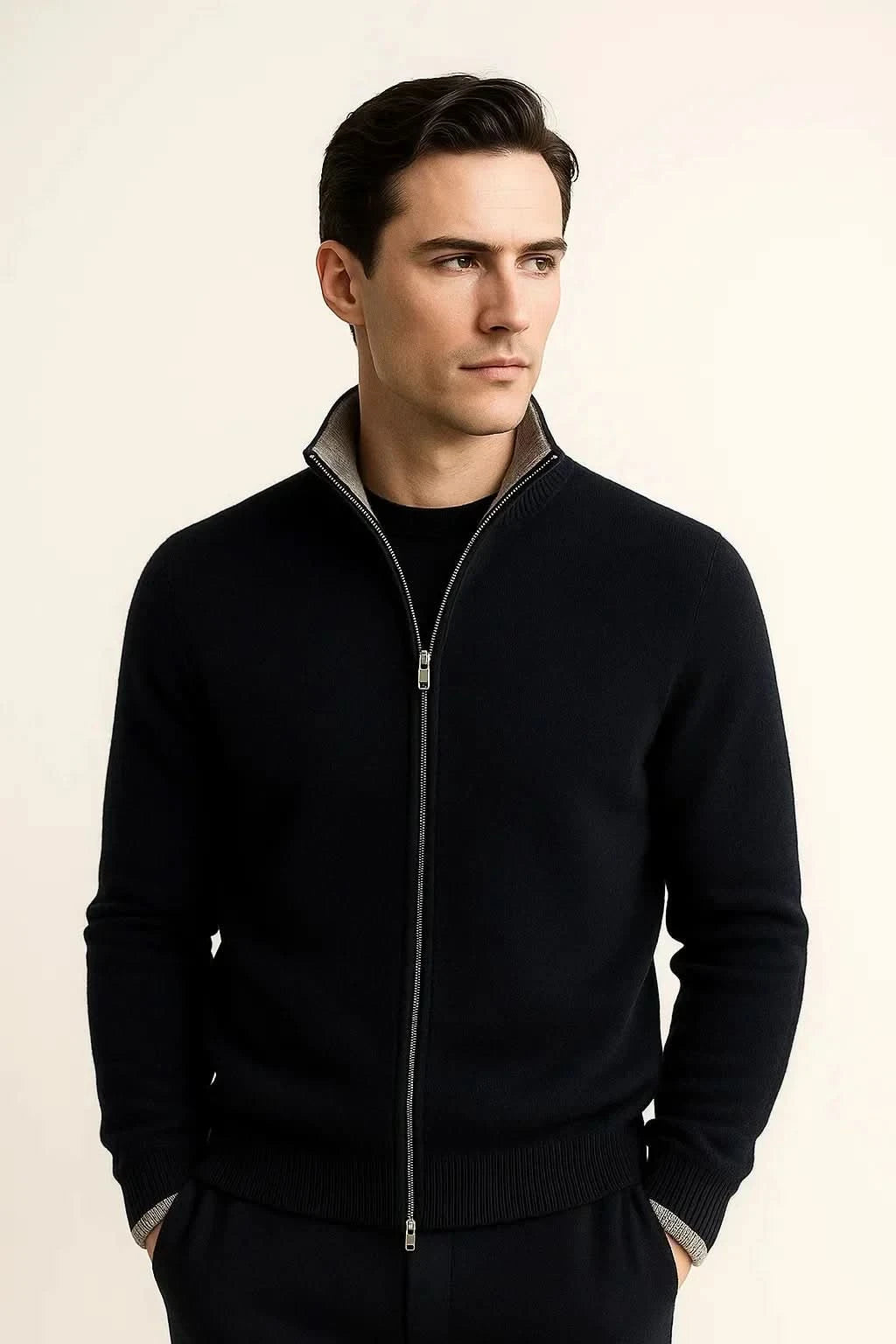 Classic Half Zip Black