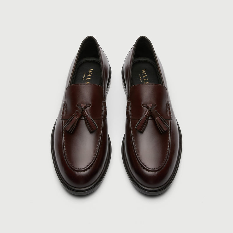 Brown Leather Tassel Loafer