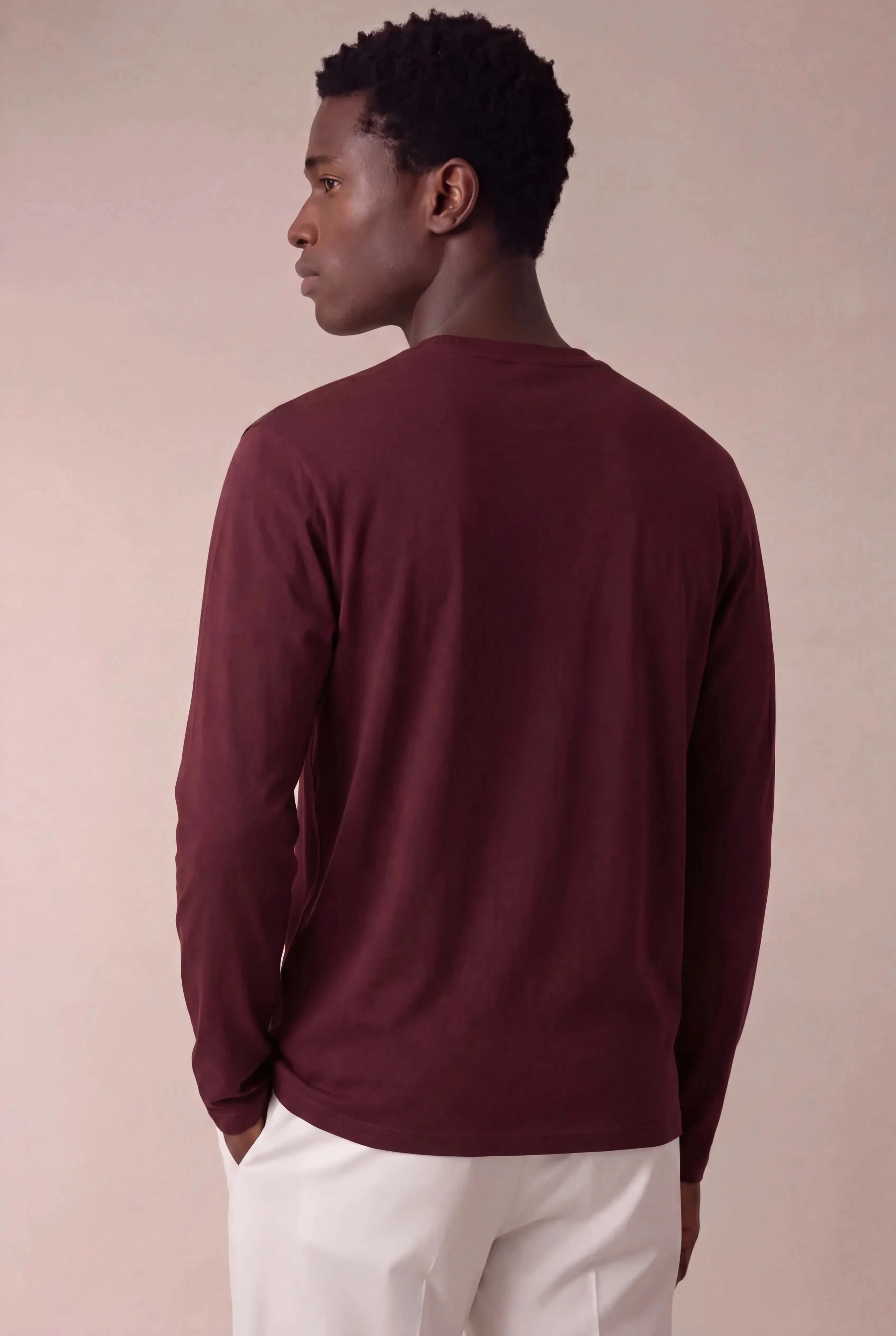 Tivano Long Sleeve Tee Burgundy