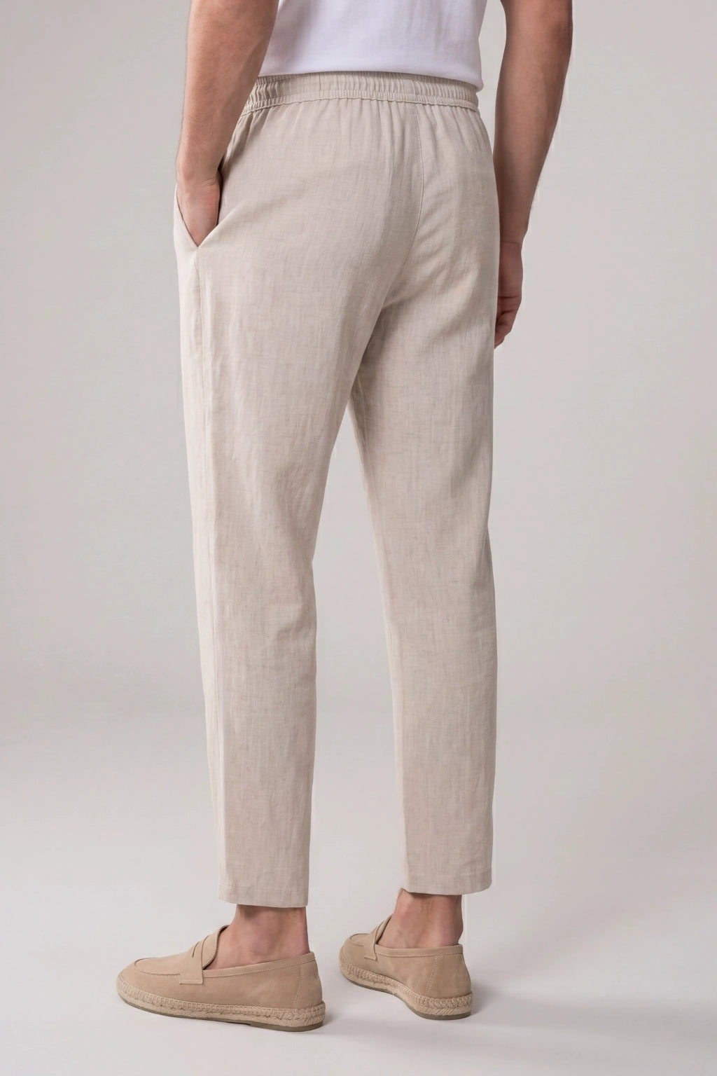 Belvaro Linen Trousers Beige