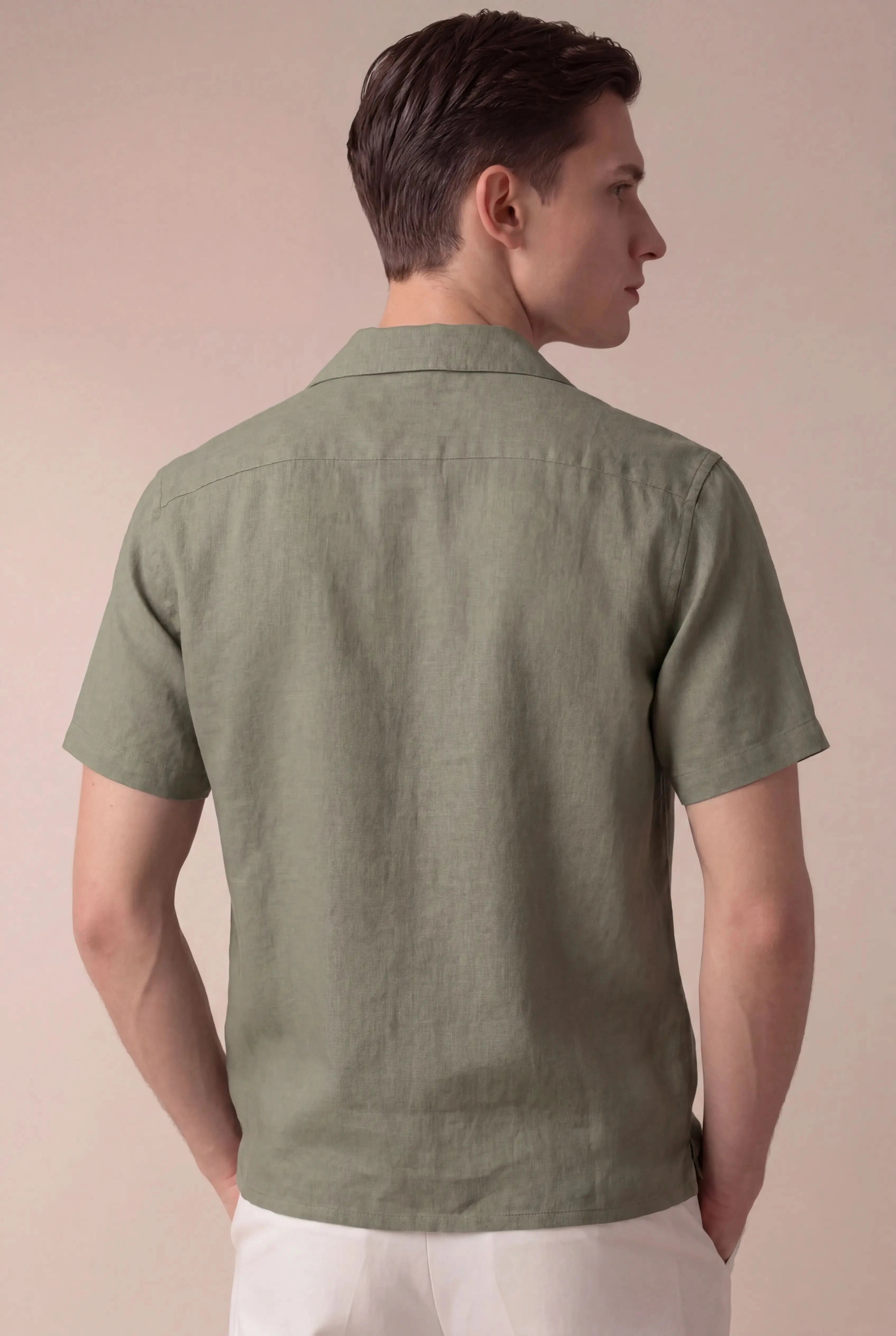 Mireno Linen Shirt Sage