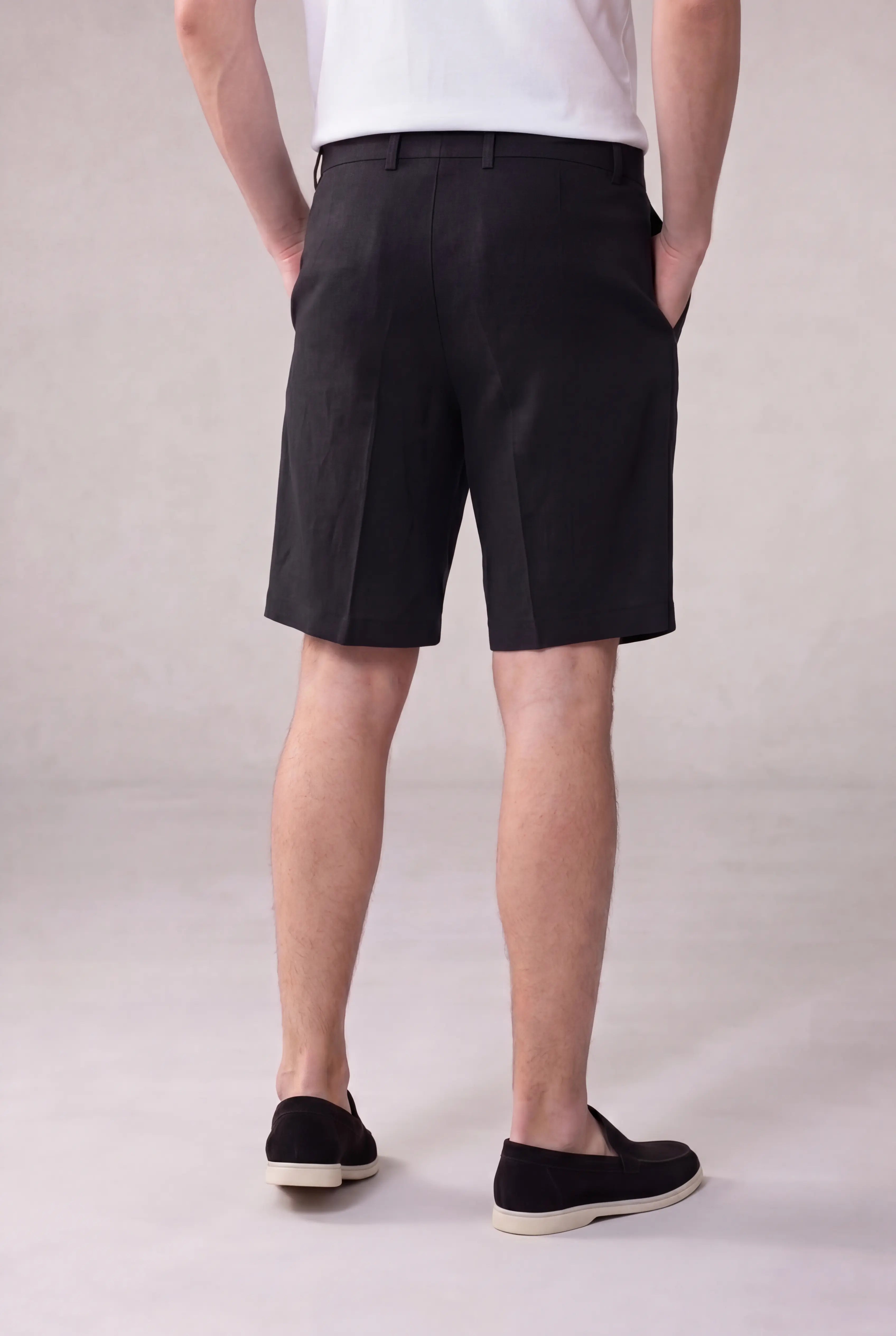 Orvieto Linen Shorts Black