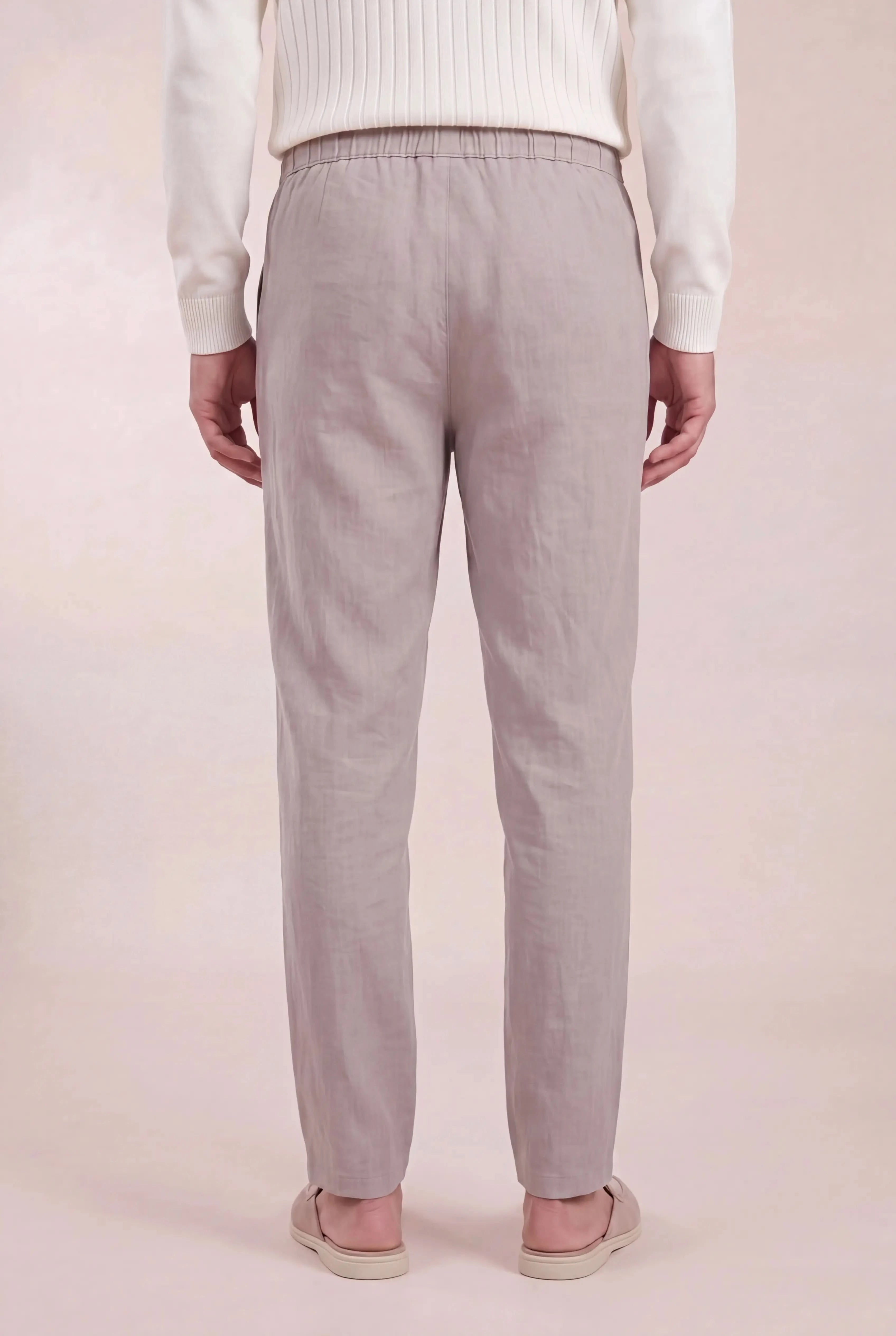 Belvaro Linen Trousers Gray
