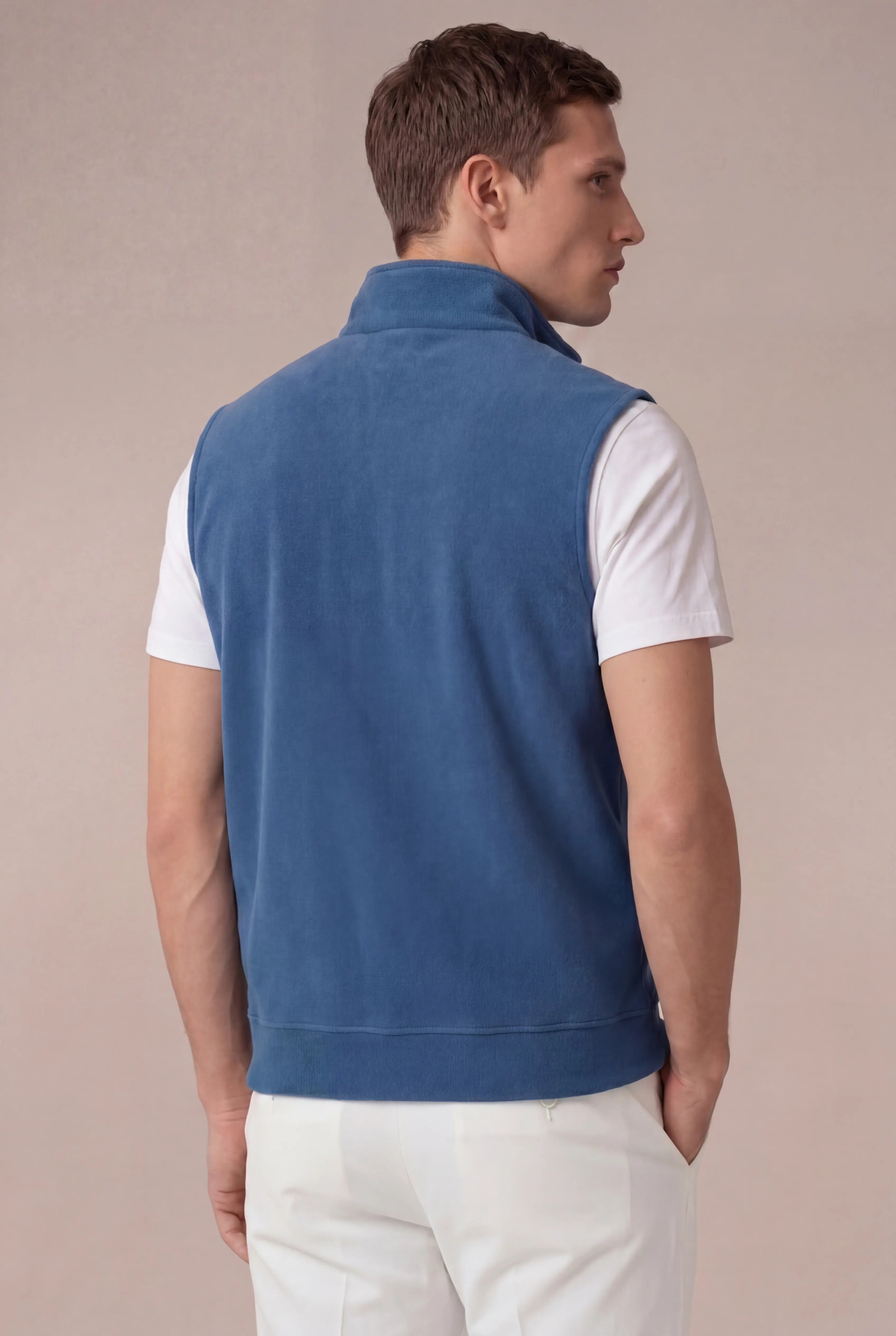 Corvaro Fleece Vest Royal Blue