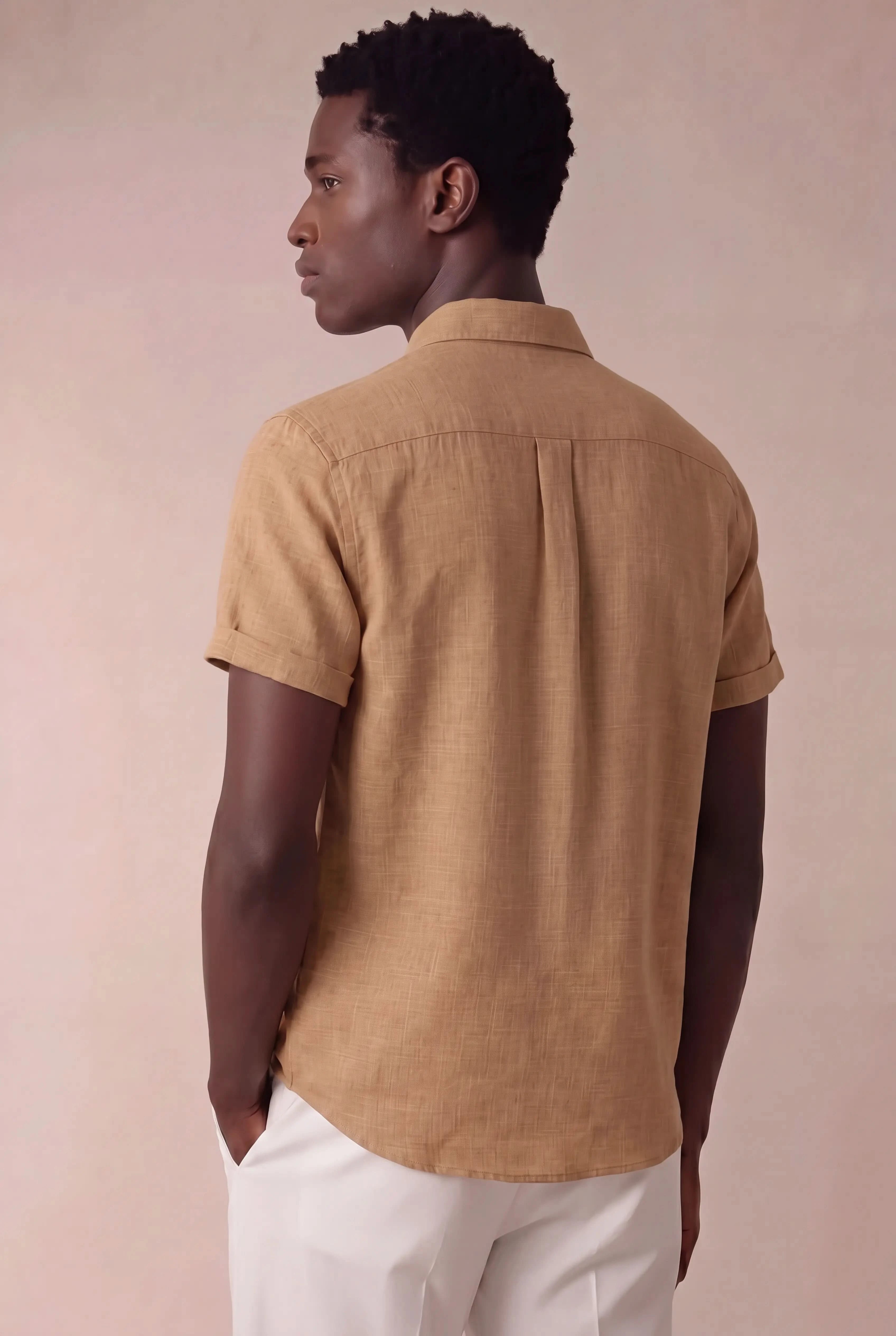 Brentelo Mandarin Shirt Yellow