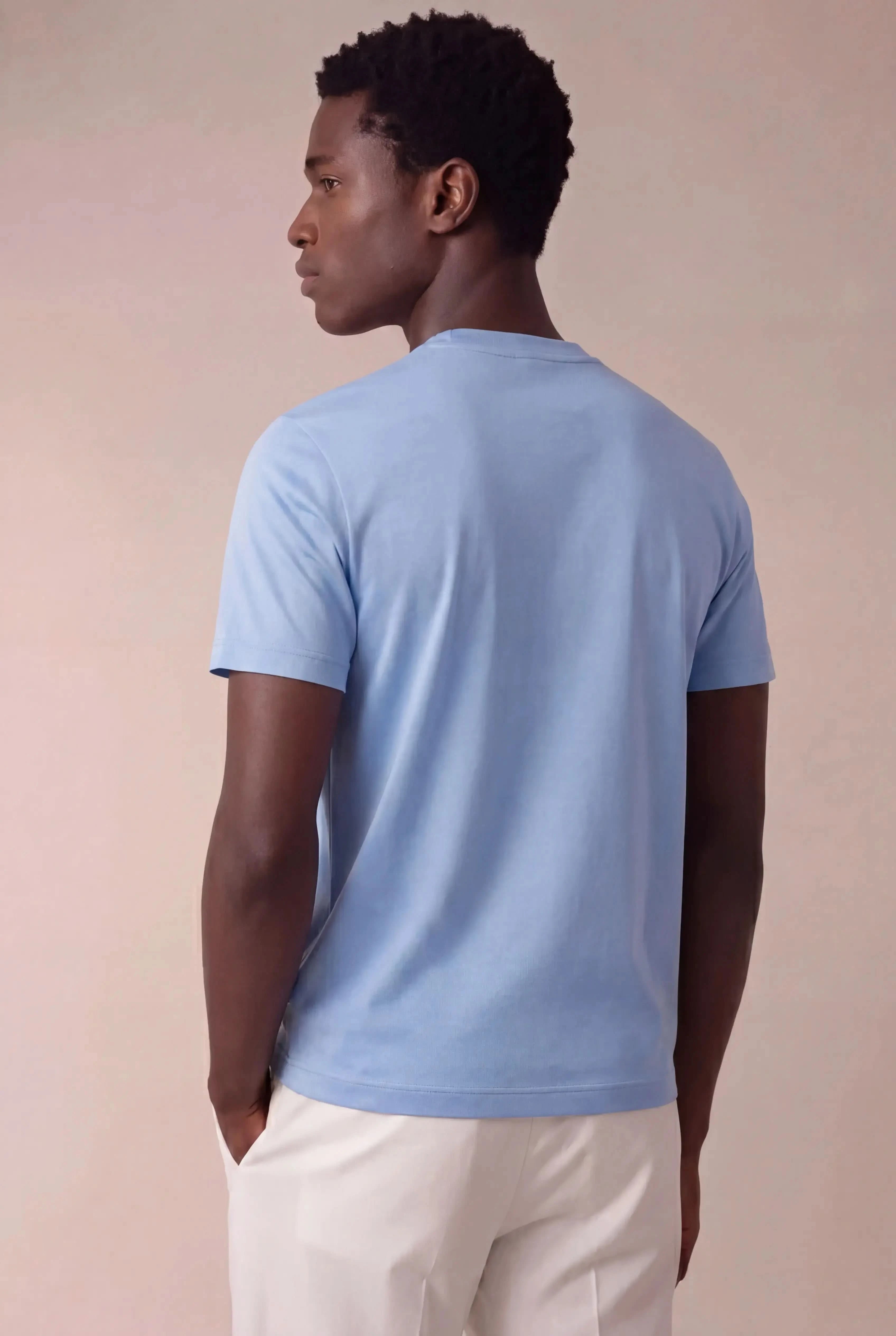 Delvino Cotton Tee Ocean Blue