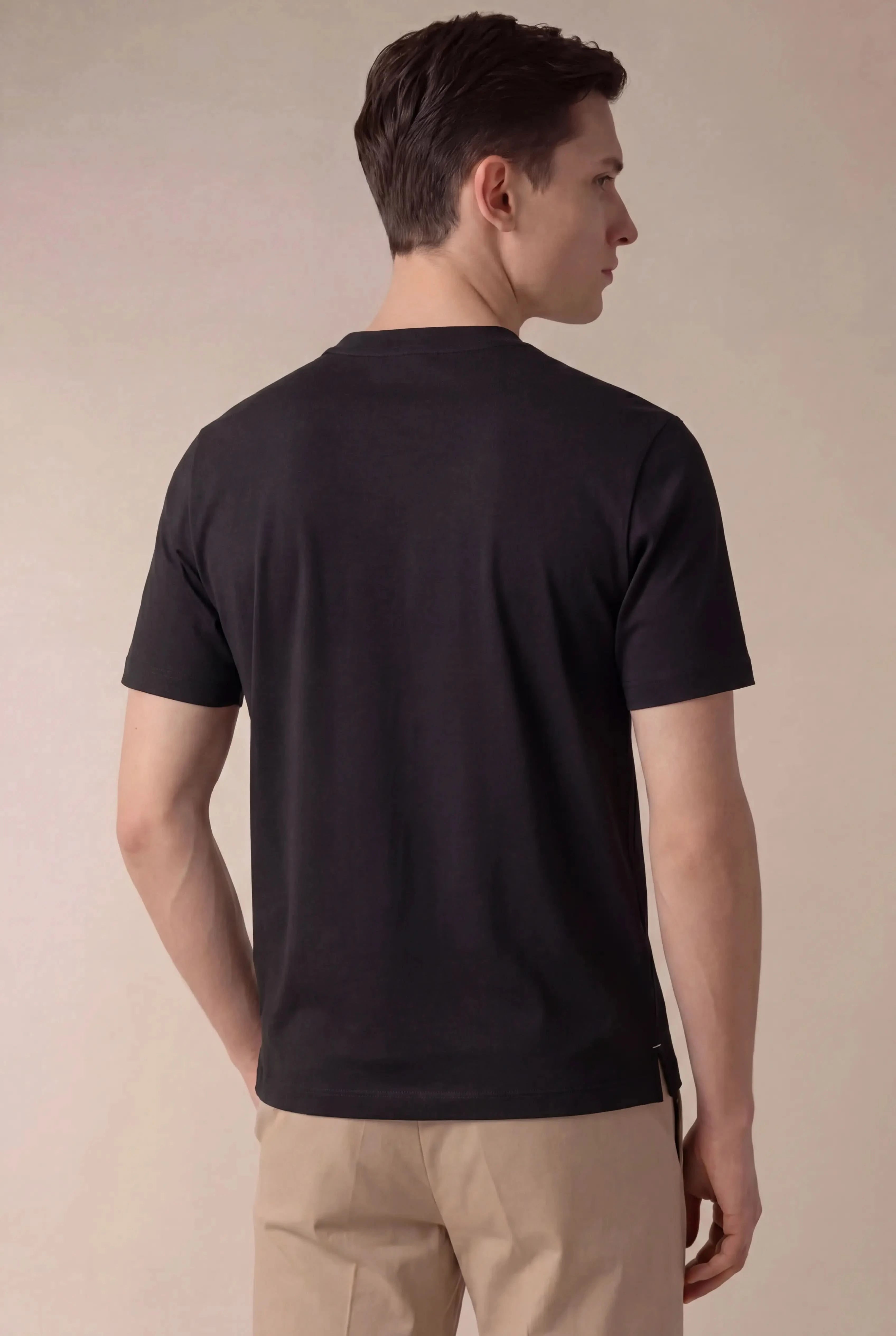 Delvino Cotton Tee Black