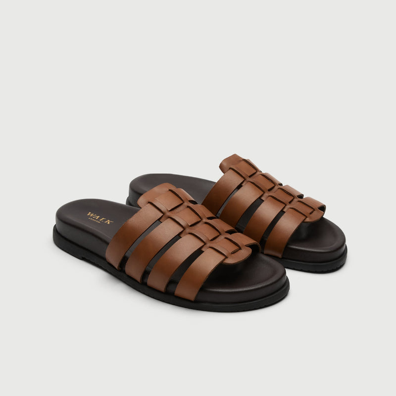 Tan Leather Gladiator Sandal