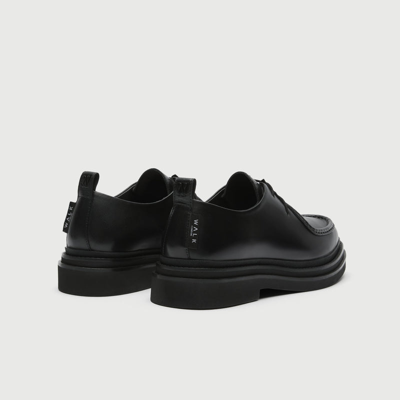 Black Leather Brooklyn Apron Shoe
