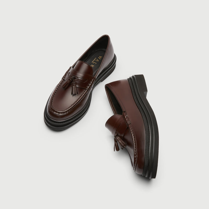 Brown Leather Brooklyn Tassel Loafer