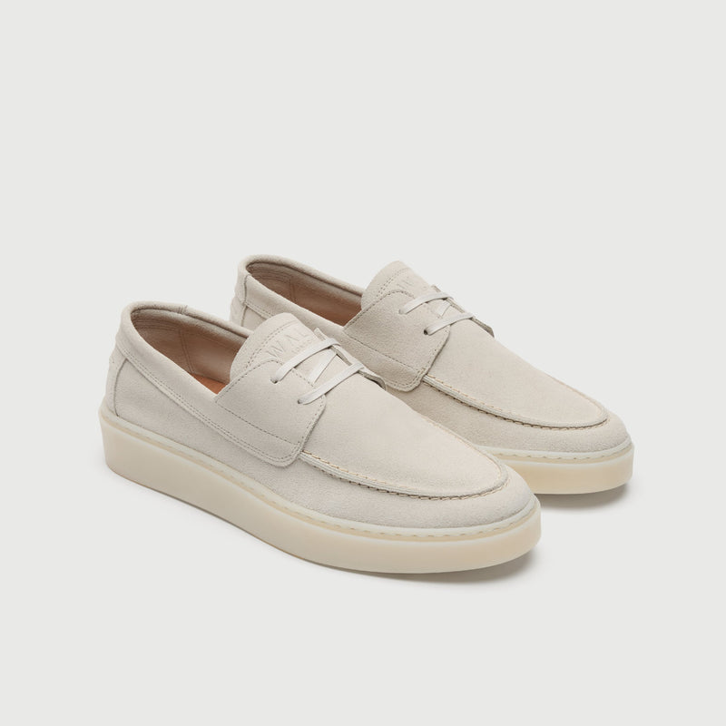 Stone Suède Cannes Boat Shoe