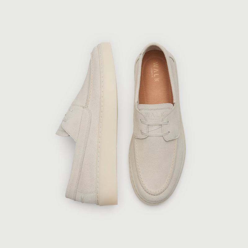 Stone Suède Cannes Boat Shoe
