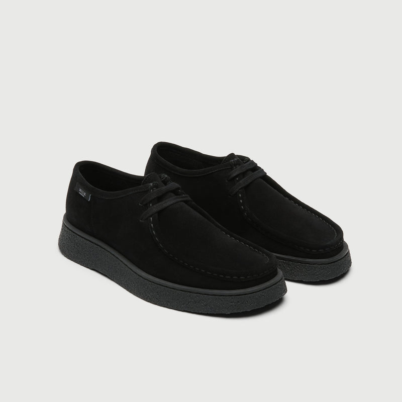 Black Suède Apron Shoe