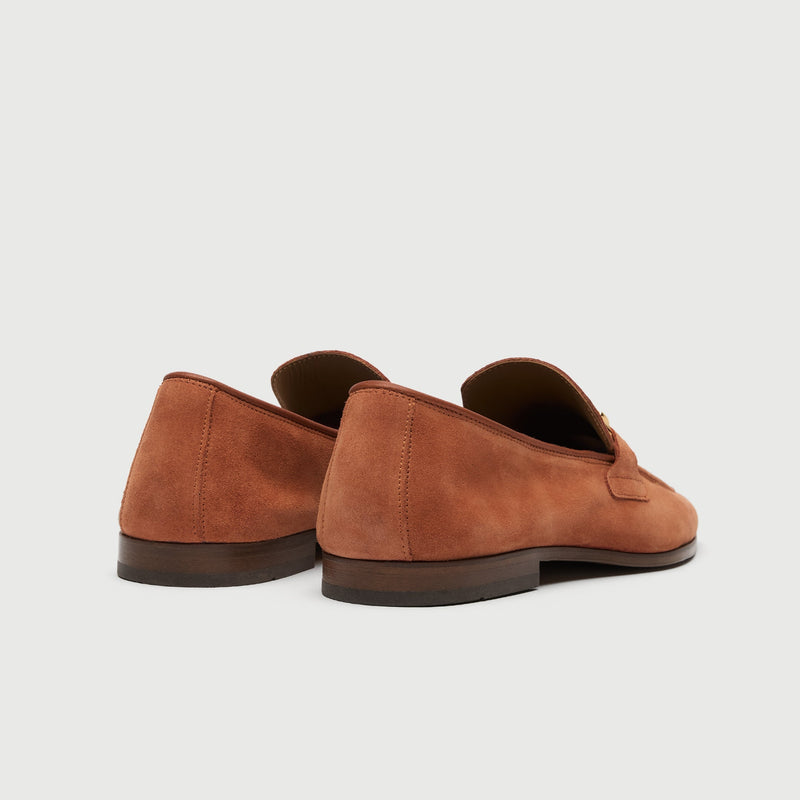 Tan Suède Horse Loafer
