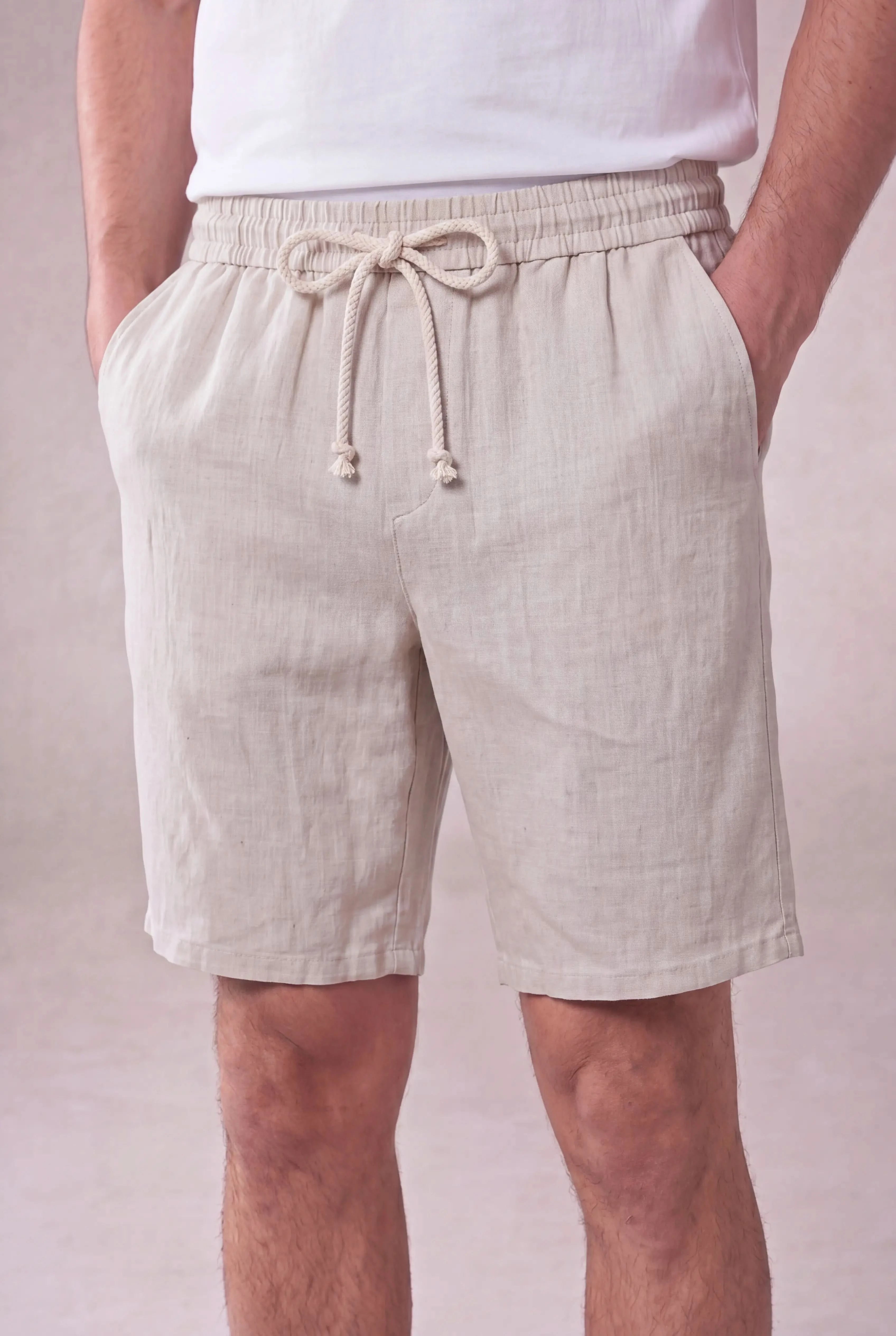 Lecce Linen Shorts Beige