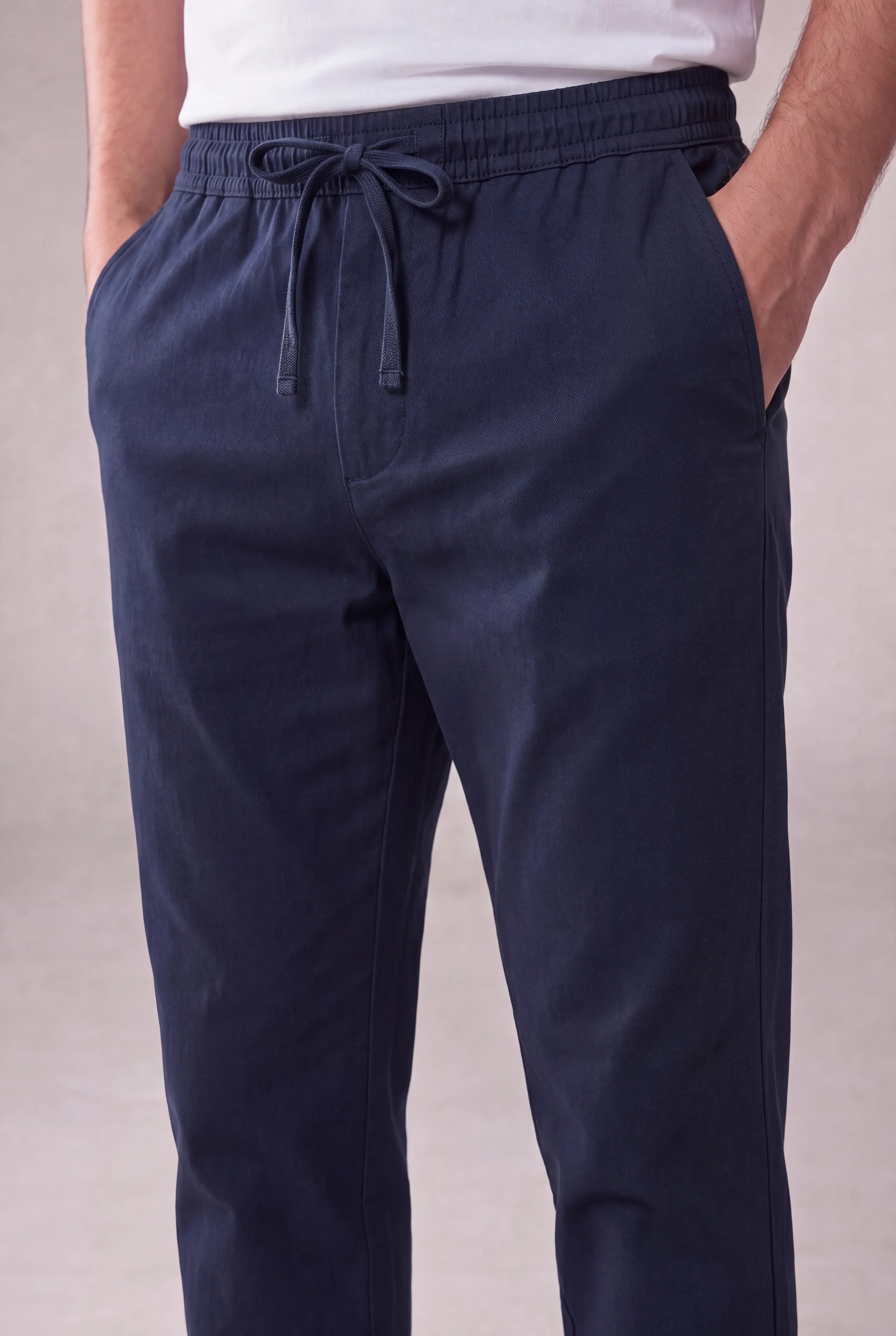 Prentino Tencel Trousers Navy