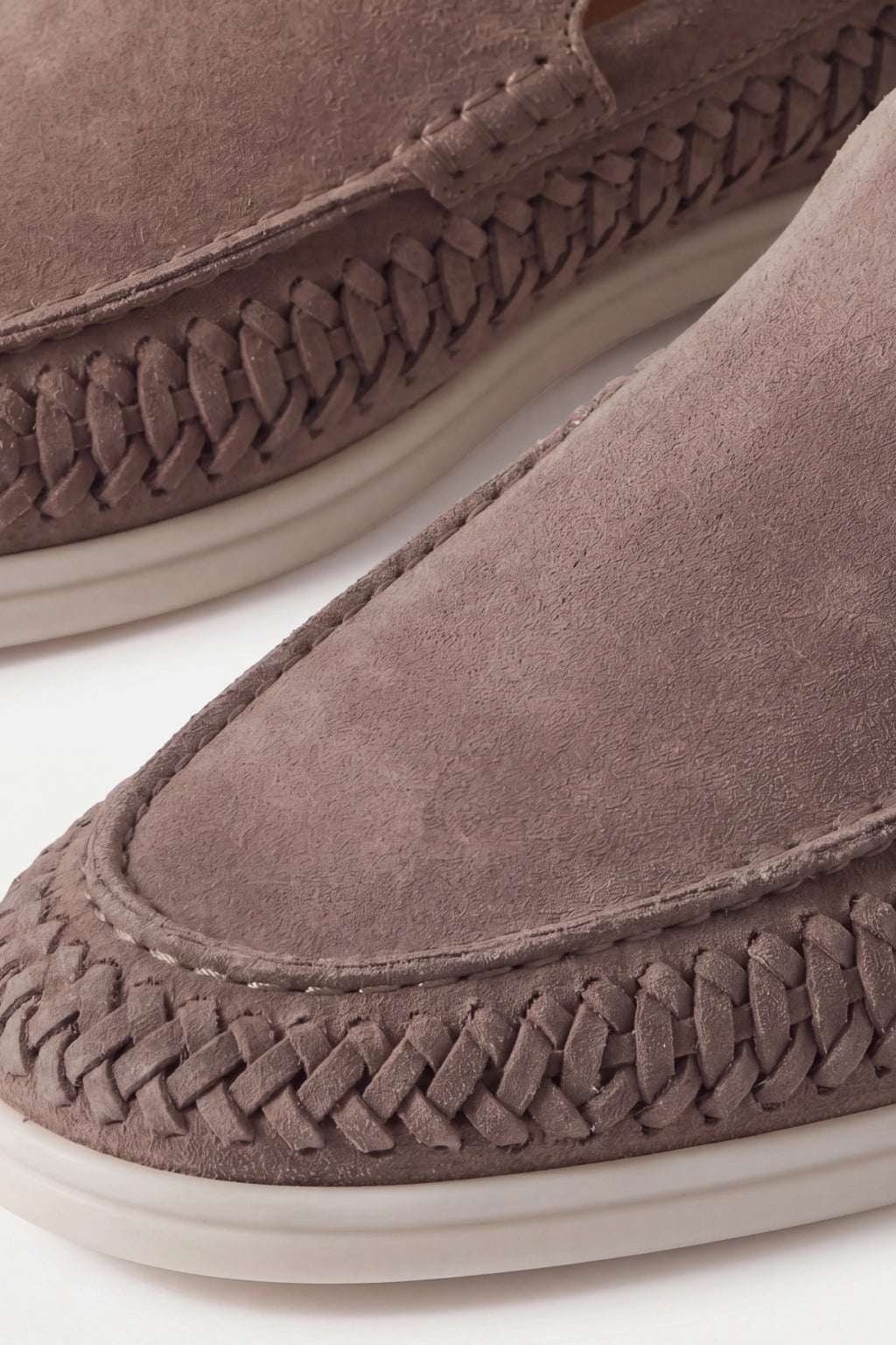 Nervino Suède Woven Loafer Brown
