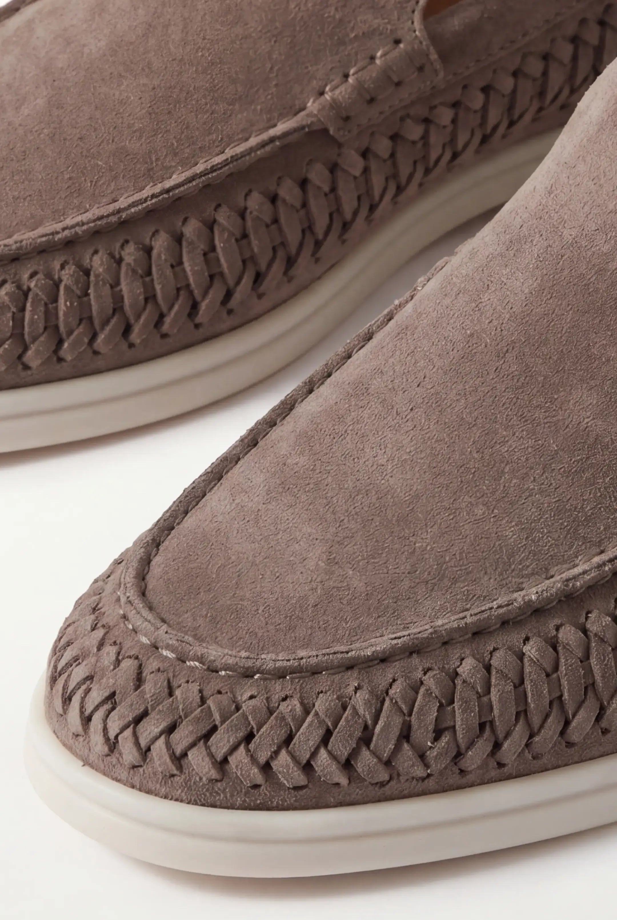 Nervino Suède Woven Loafer Brown