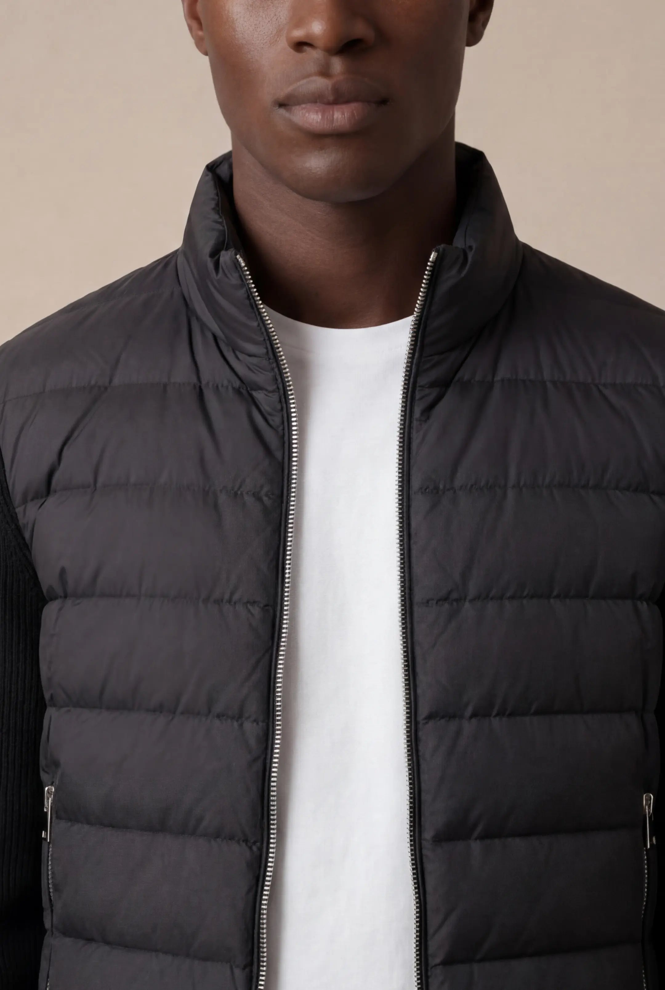 Parma Quilted Knit Jacket Black