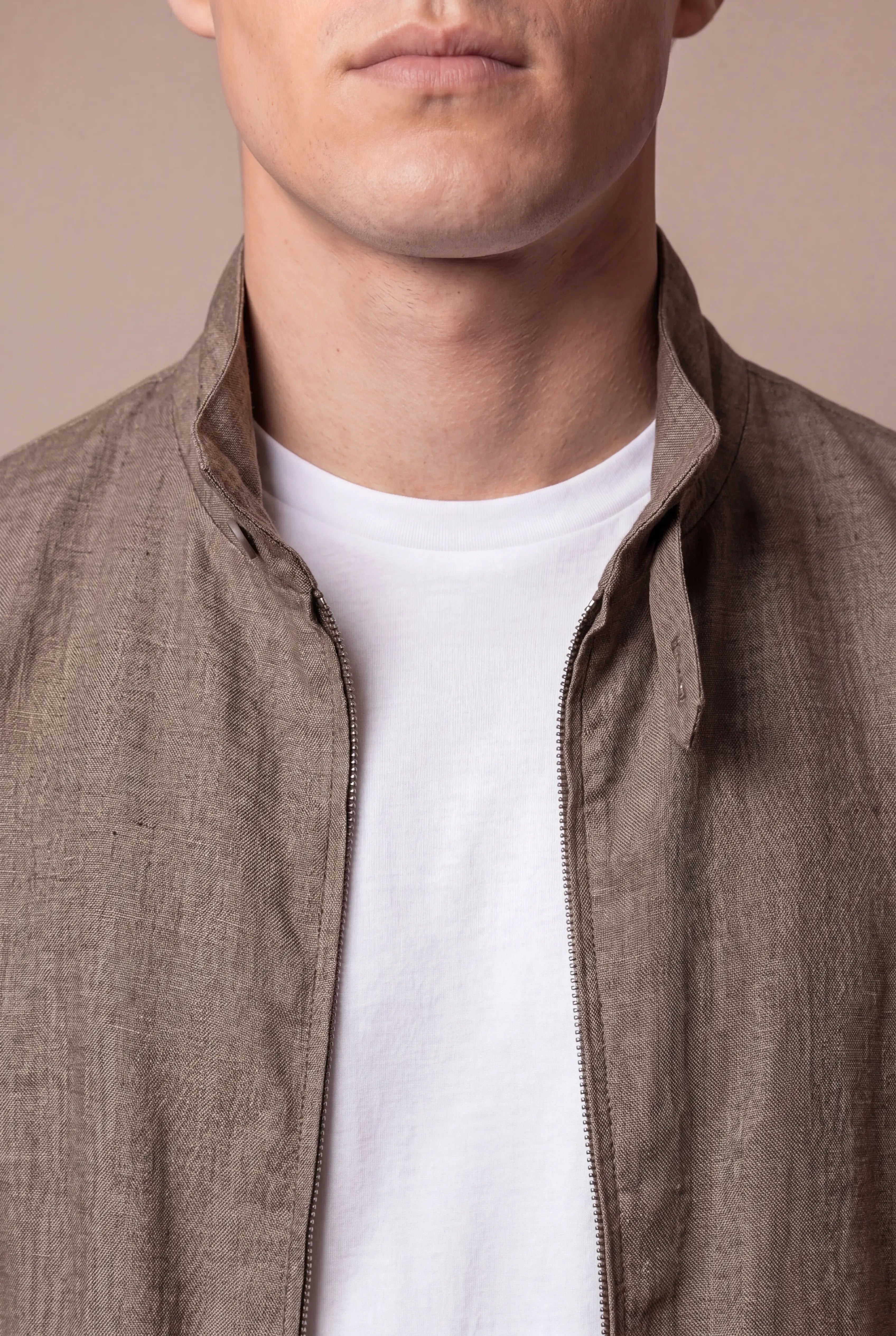 Belvino Linen Jacket Taupe