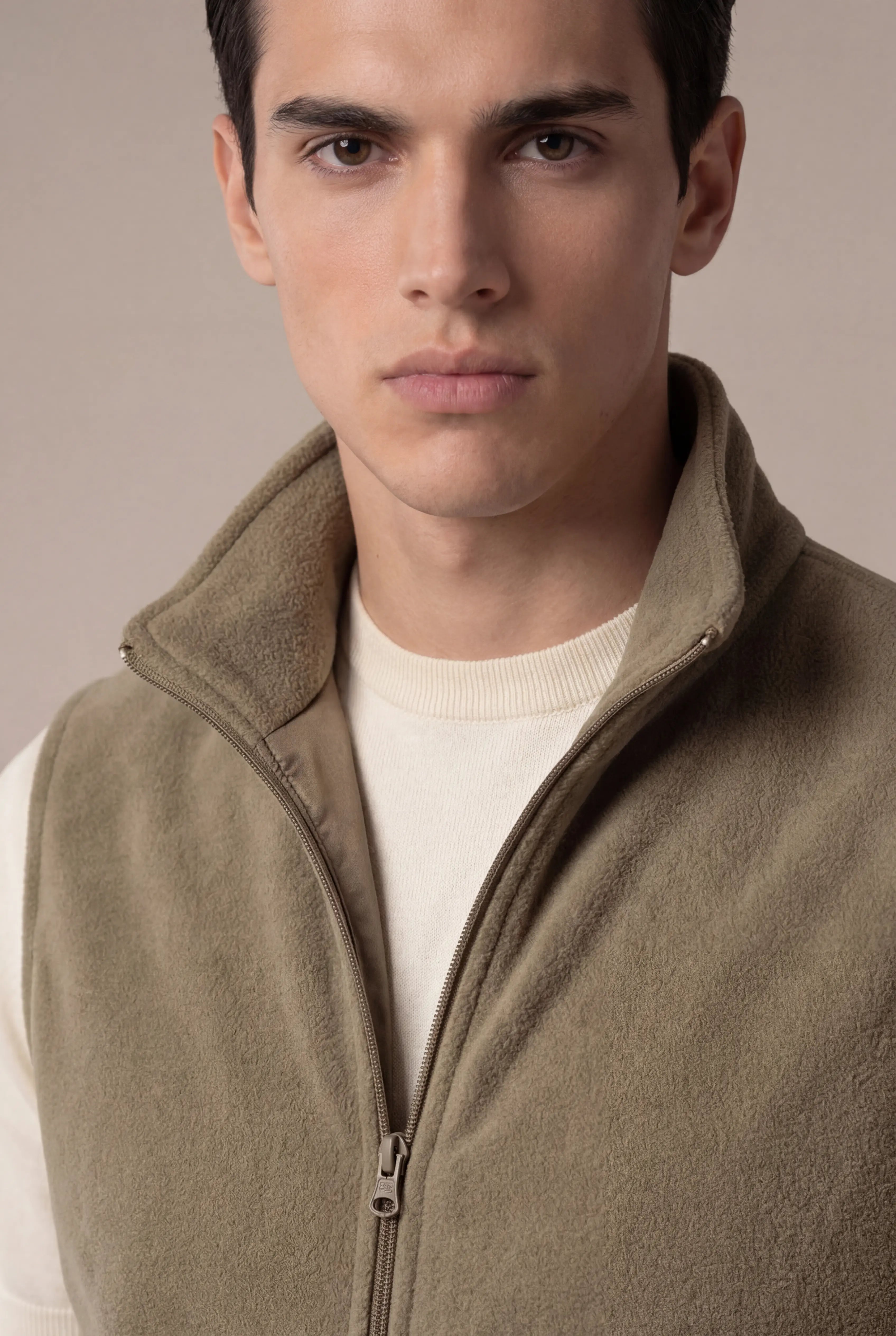 Corvaro Fleece Vest Khaki