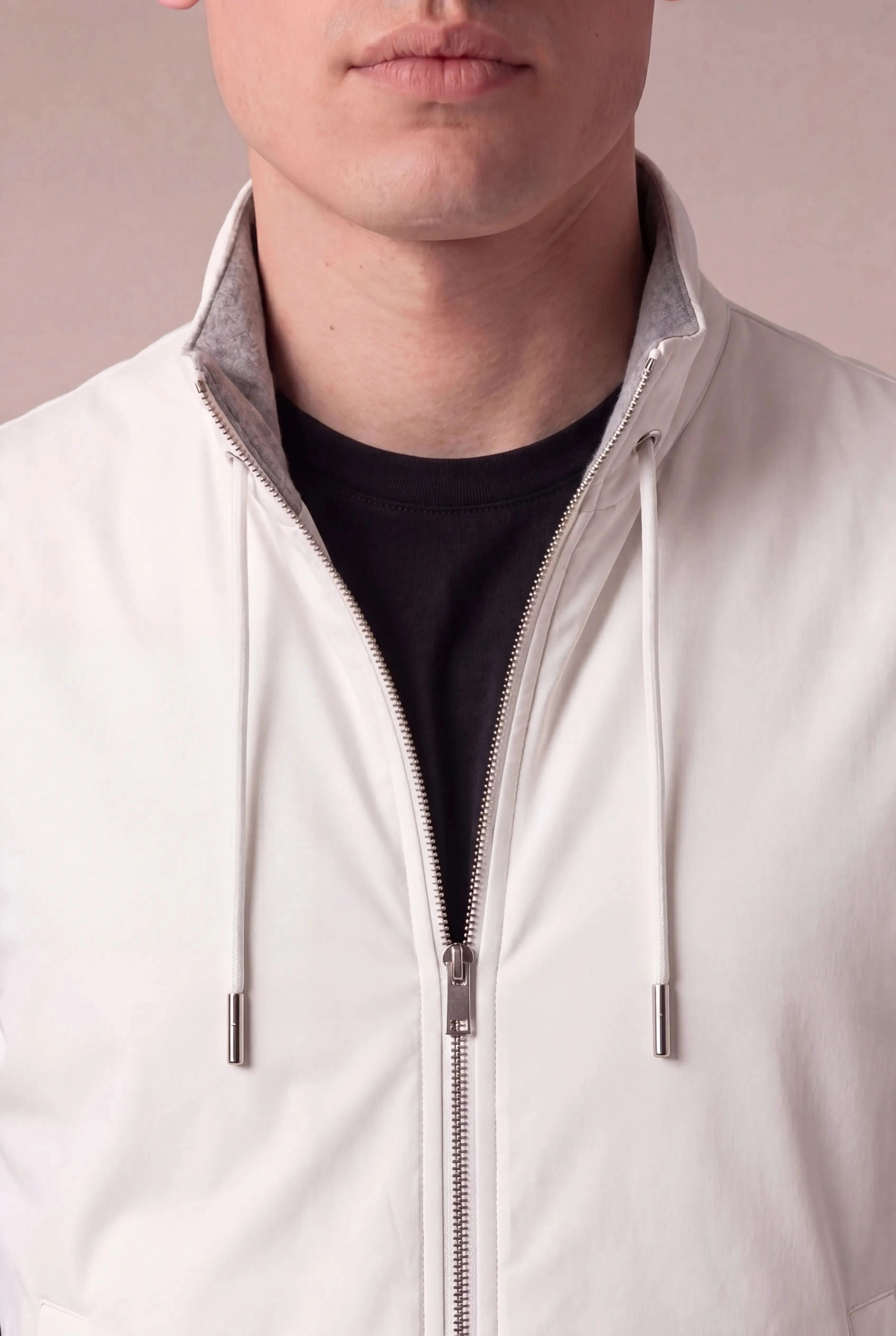 Brentino Zip Vest Ivory