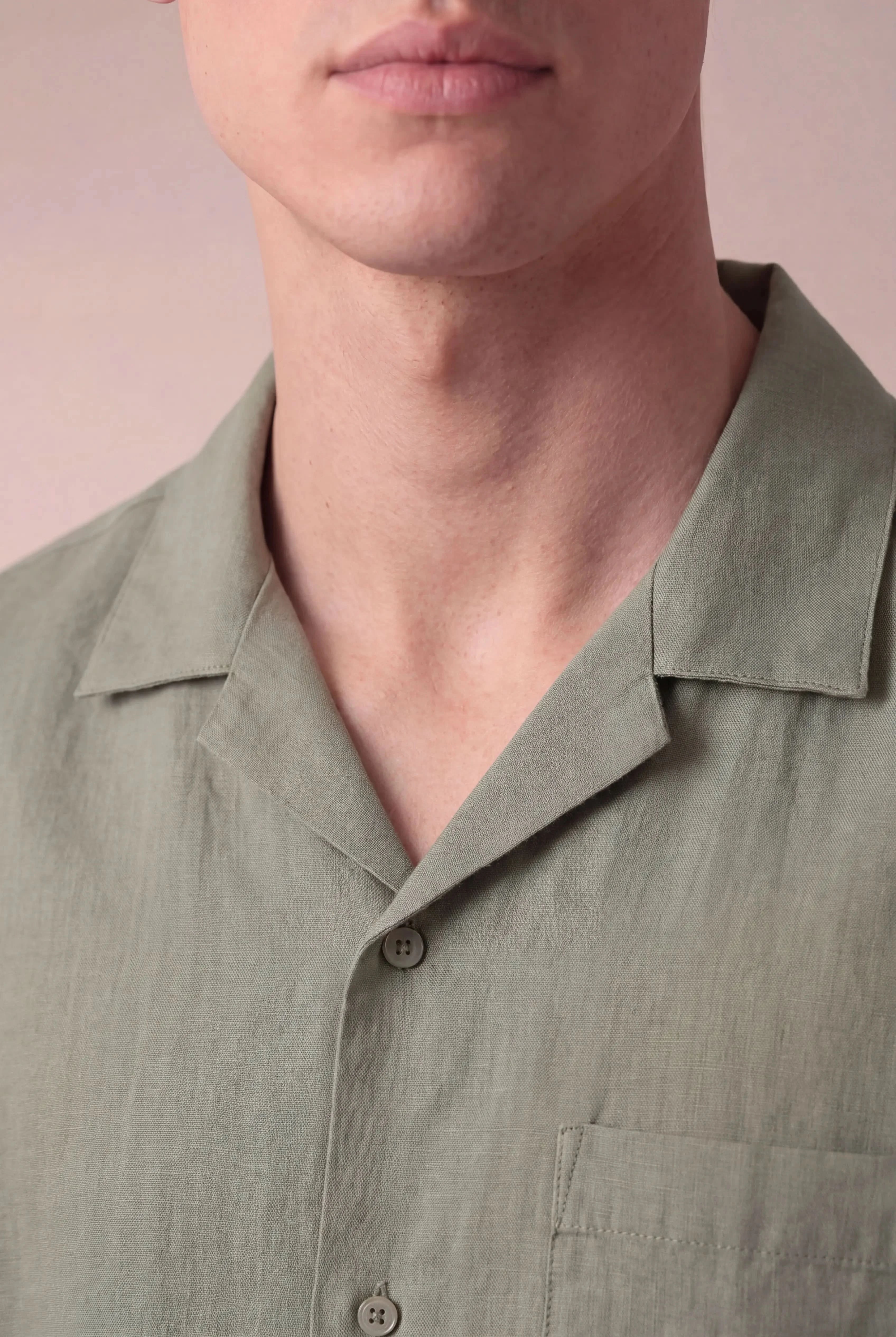 Mireno Linen Shirt Sage