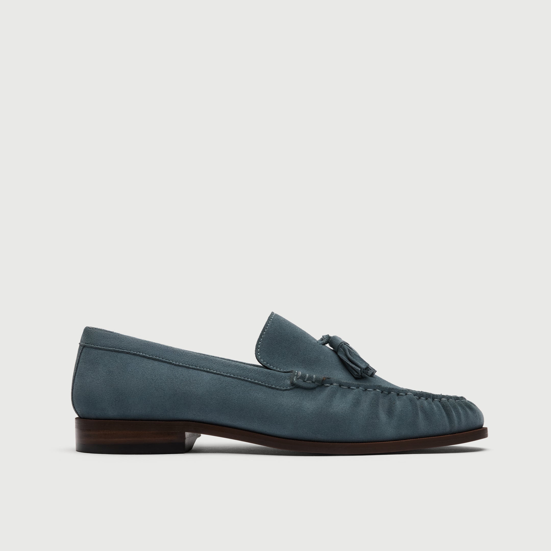 Blue Suède Tassel Loafer