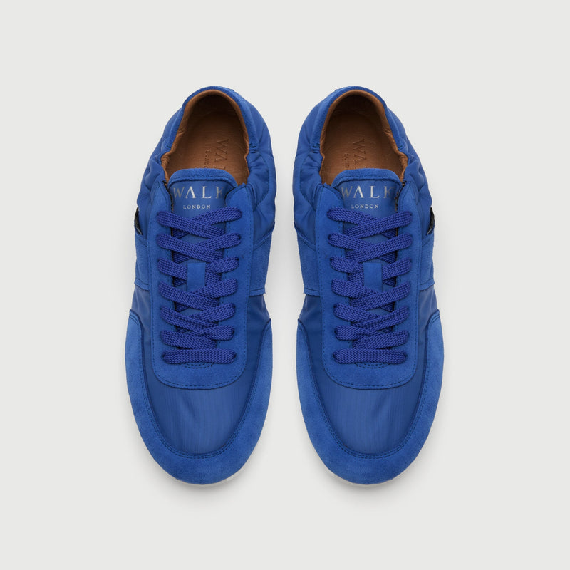 Blue Suède And Textile Firenze Trainer
