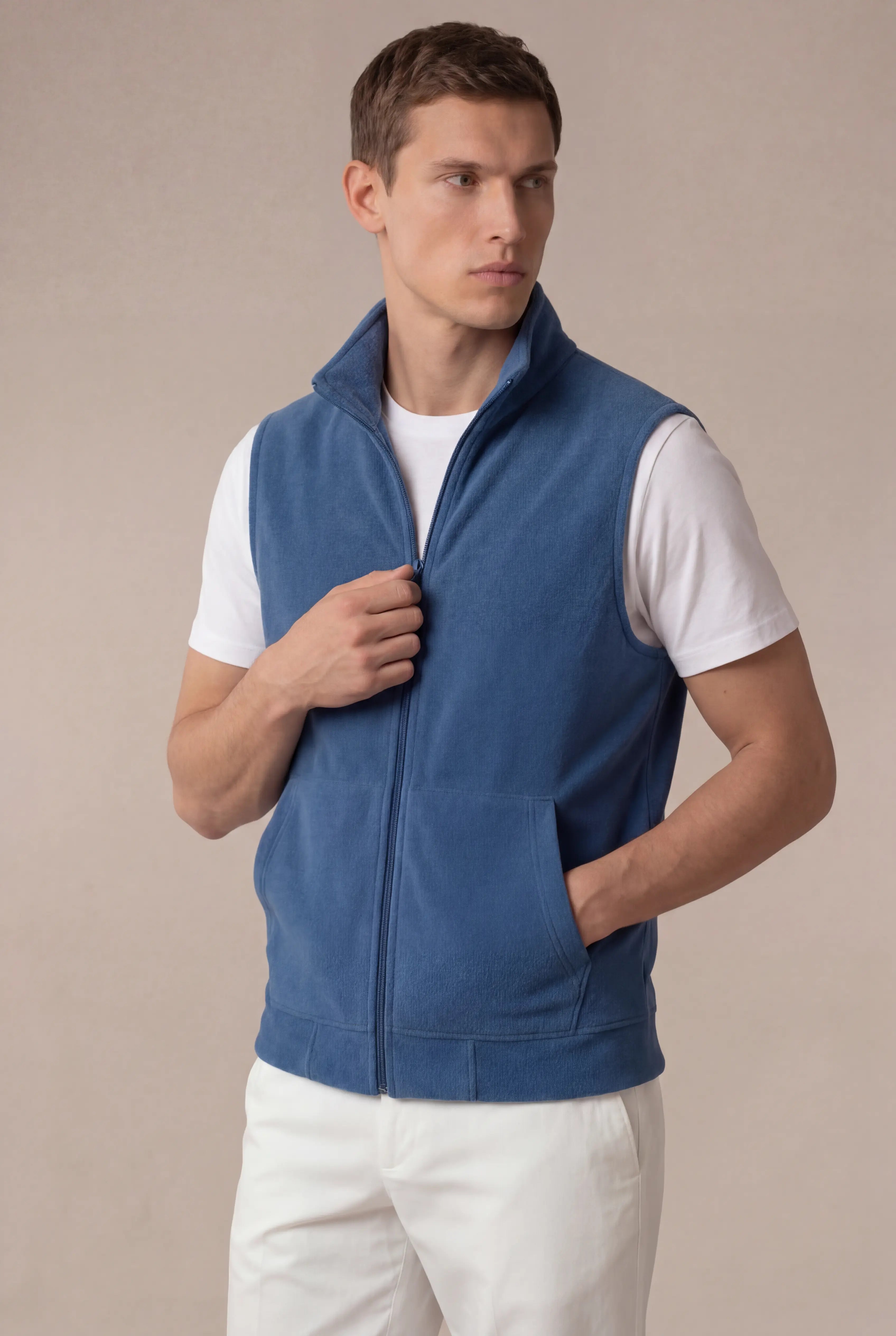 Corvaro Fleece Vest Royal Blue