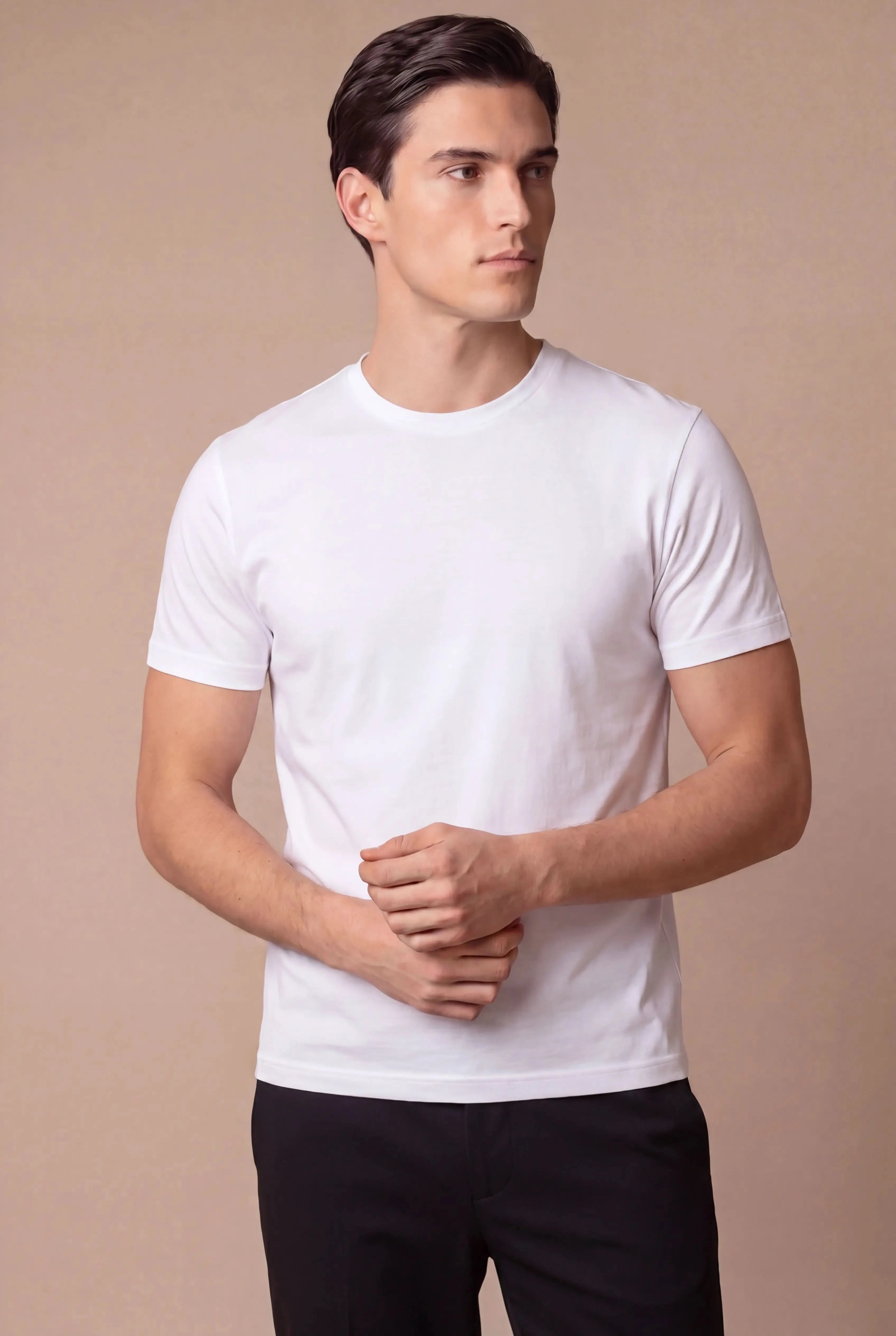 Delvino Cotton Tee White