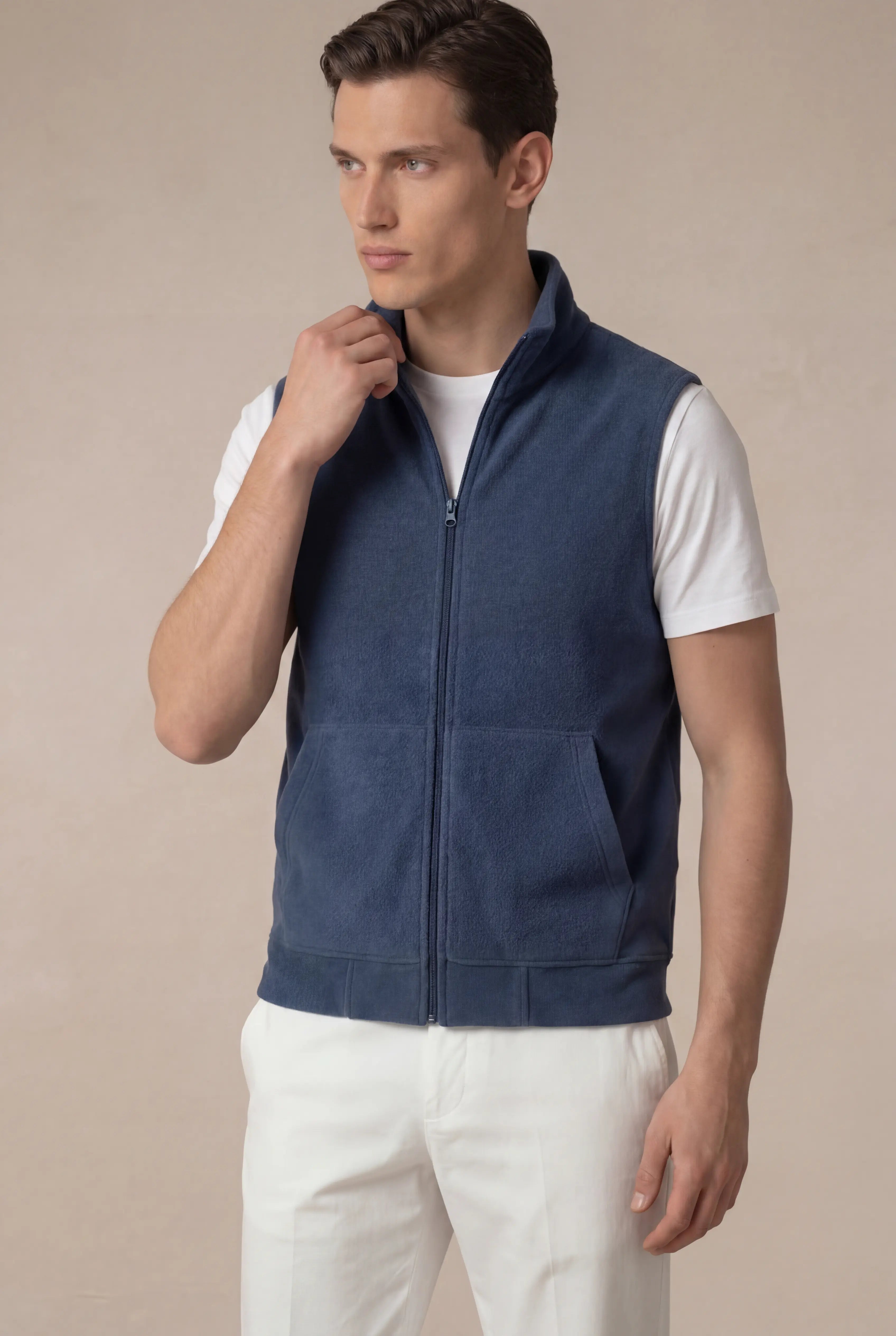 Corvaro Fleece Vest Blue