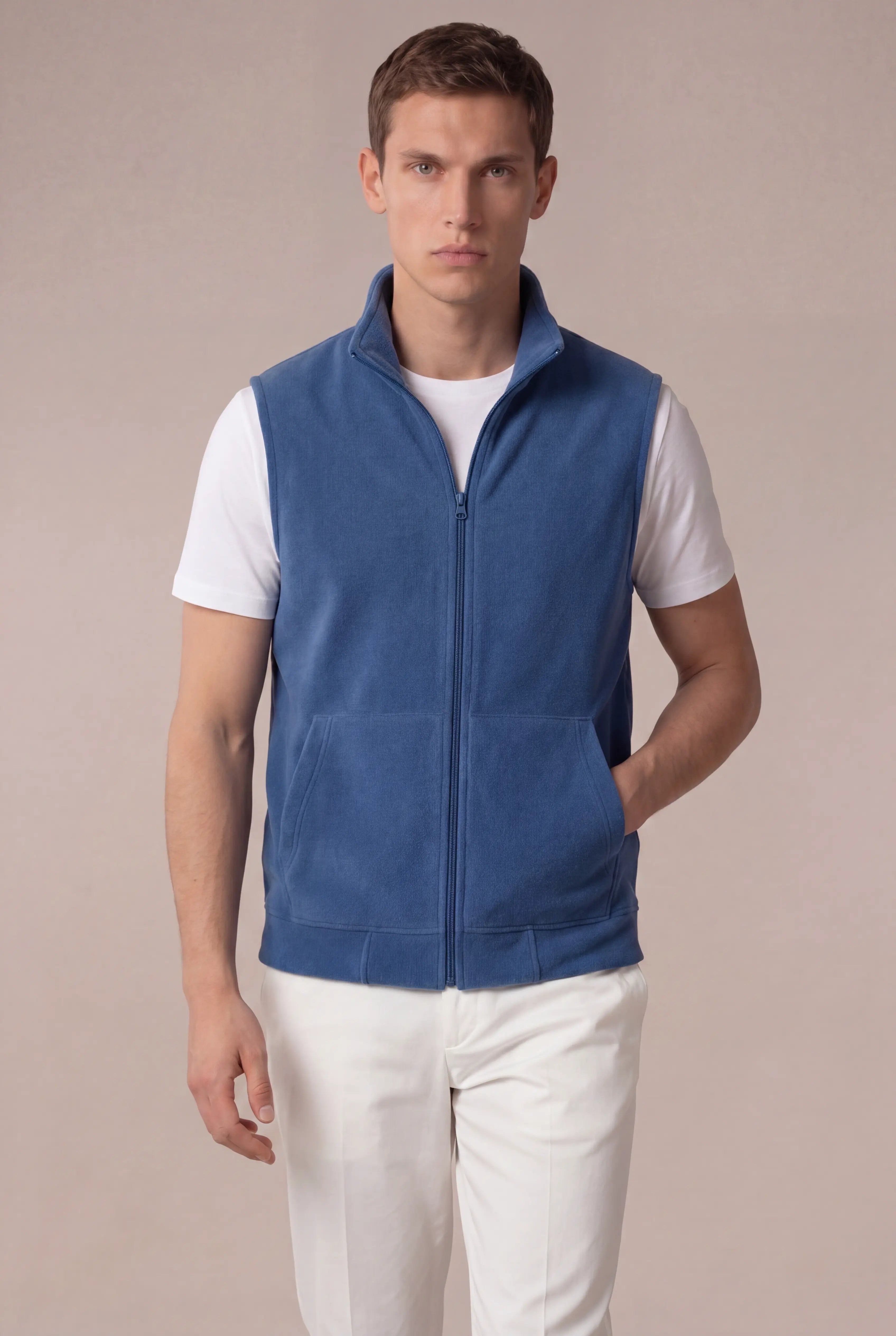 Corvaro Fleece Vest Royal Blue