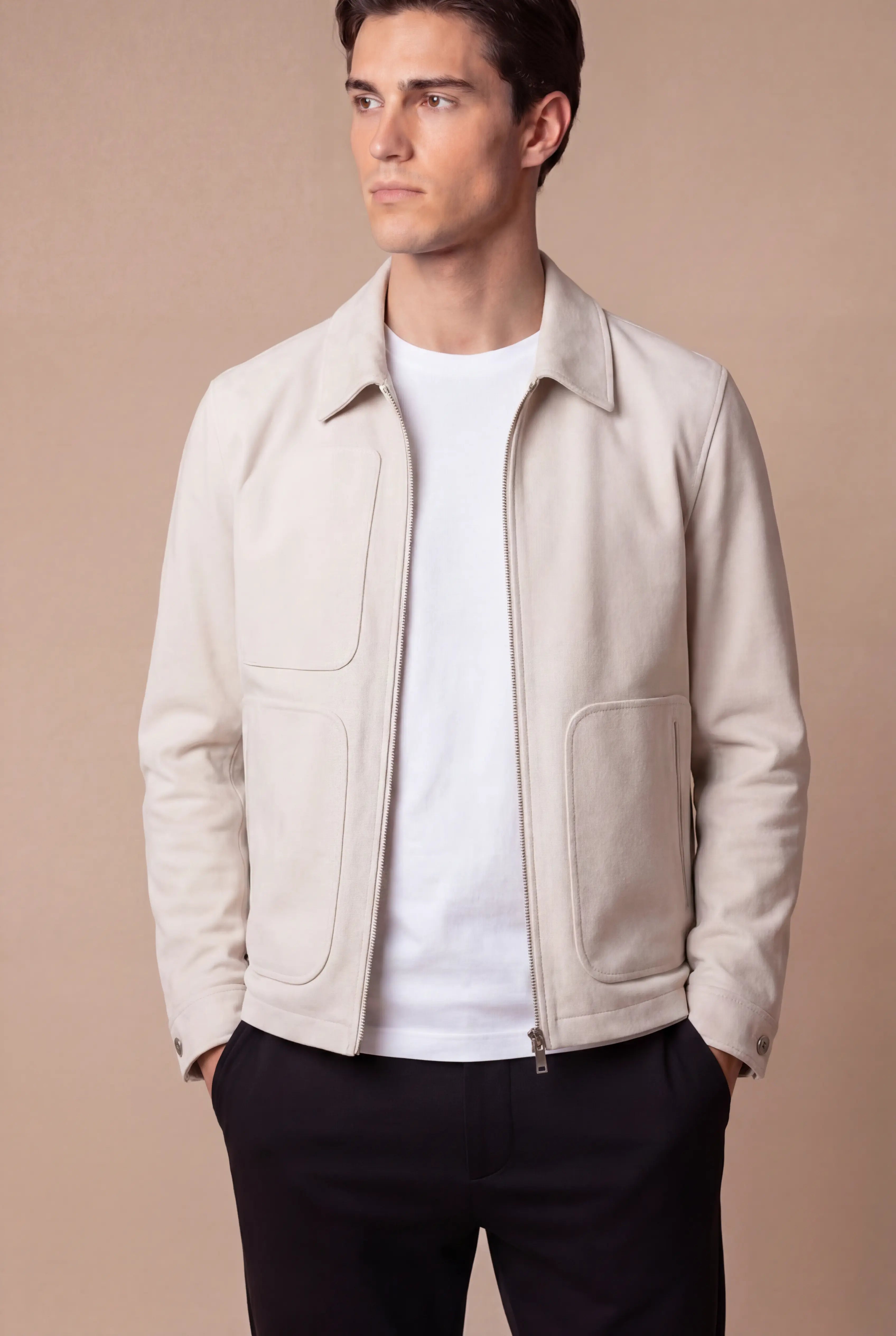 Grentino Suède Jacket Ivory