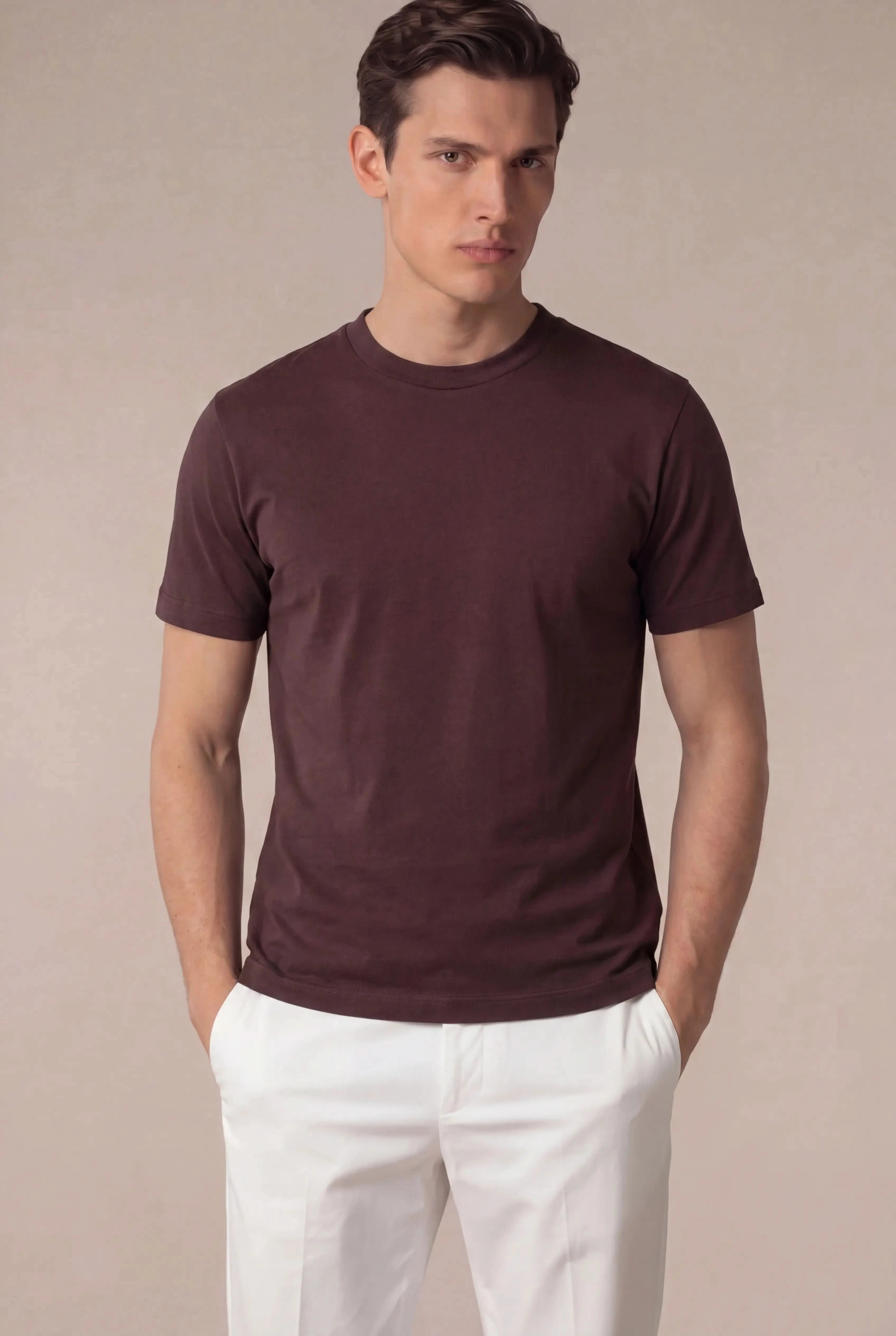 Delvino Cotton Tee Espresso