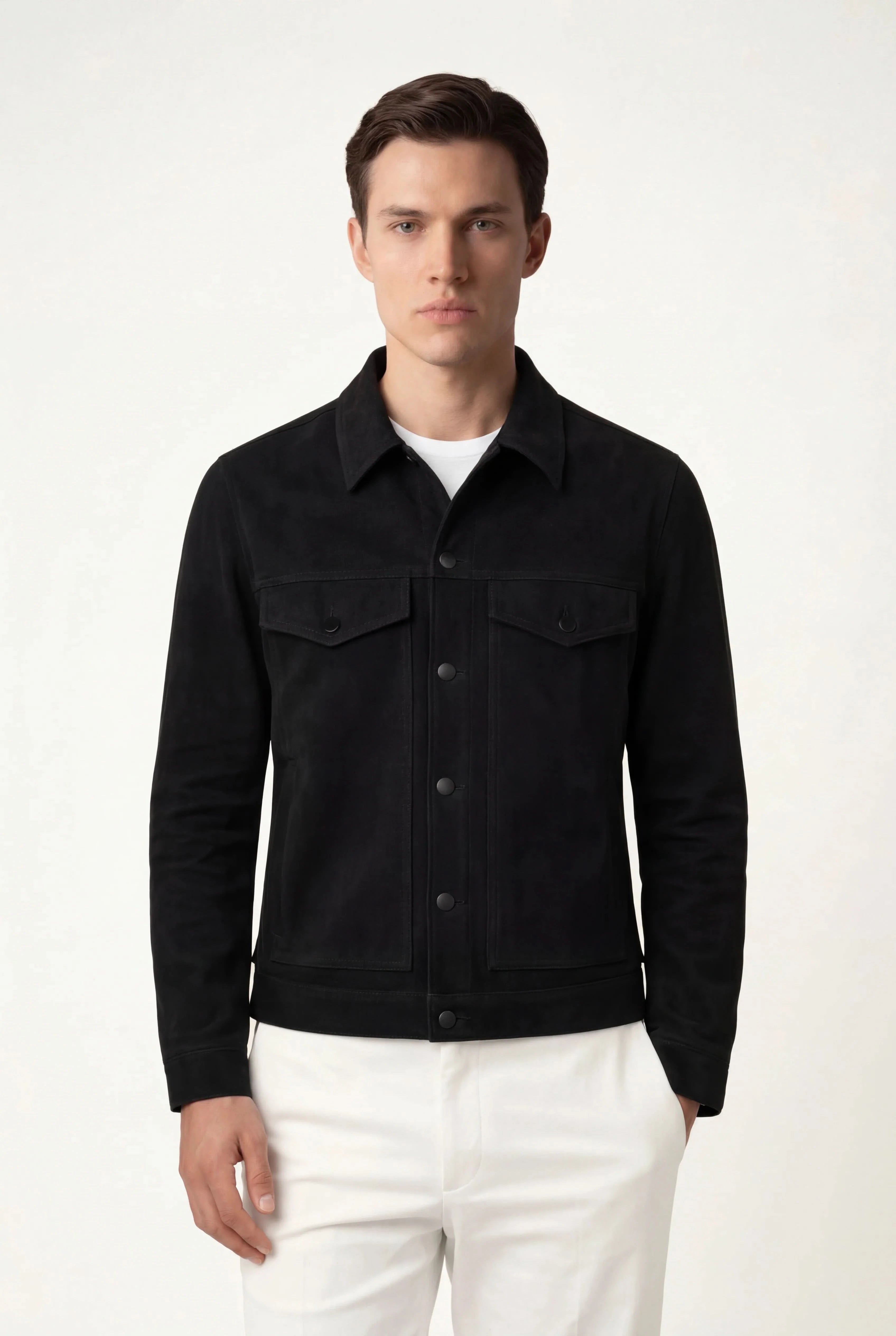 Light Black Suede Jacket